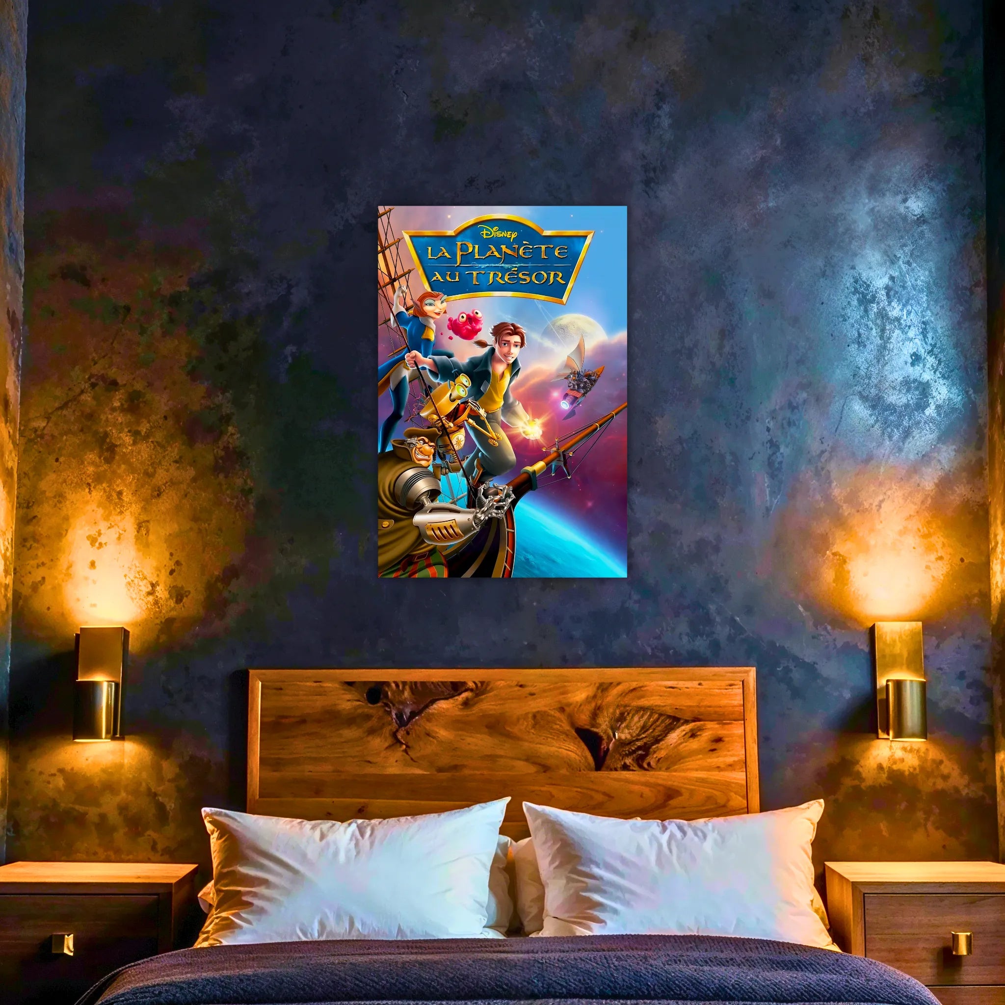 Tableau Disney Affiche la Planète au Trésor