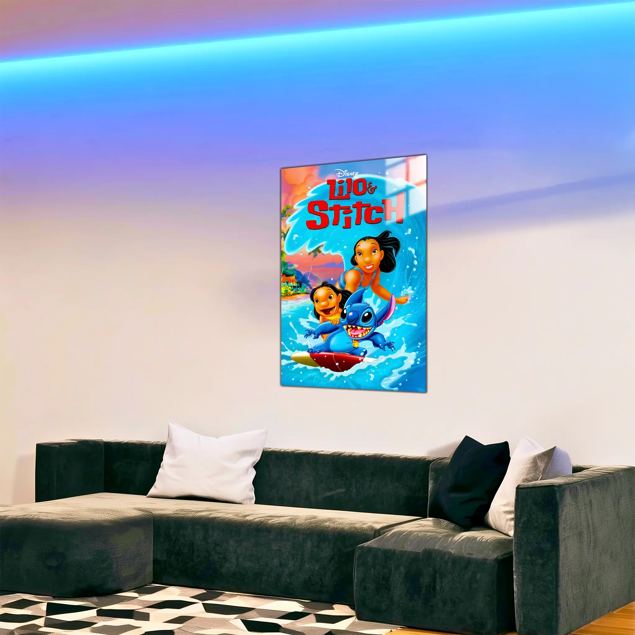 tableau-disney-affiche-lilo-et-stitch-dans-le-salon | DreamWay