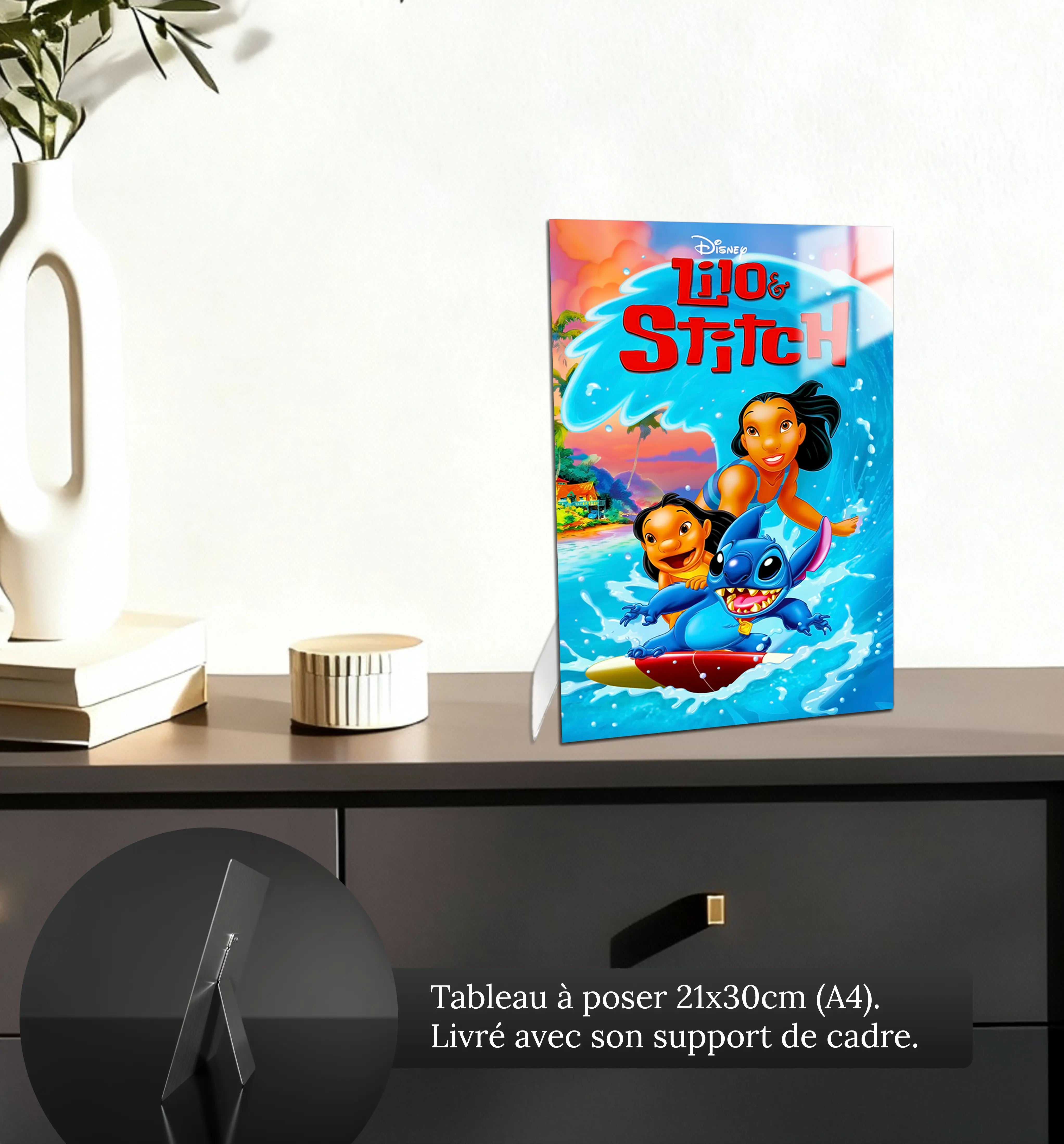 tableau-disney-affiche-lilo-et-stitch-petit-format-a-poser-sur-meuble | DreamWay