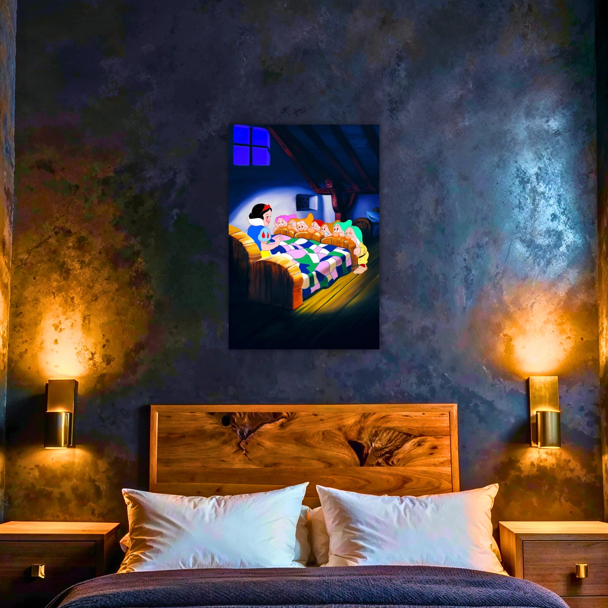 tableau-disney-blanche-neige-et-les-sept-nains-scene-reveille | DreamWay