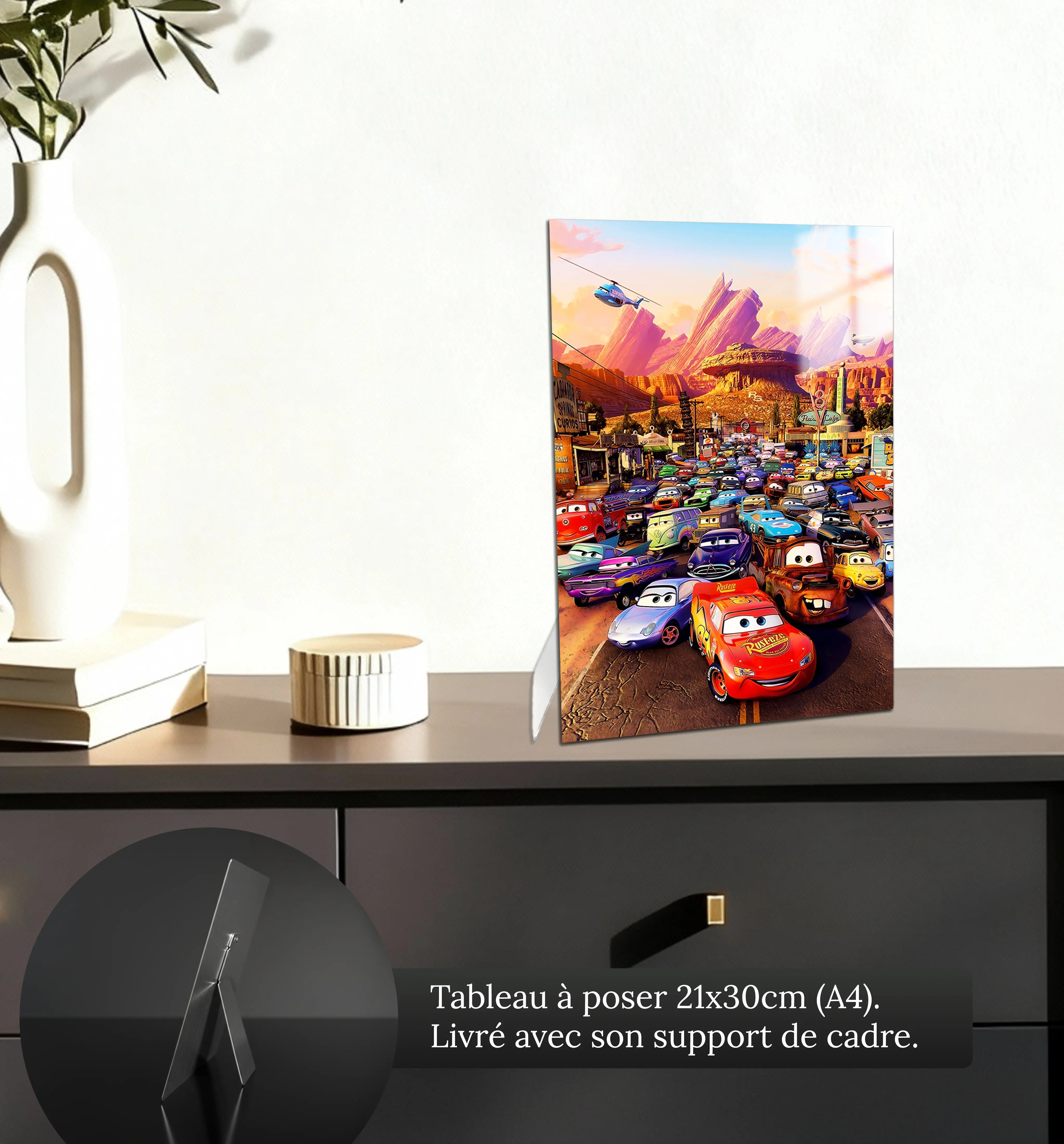 tableau-disney-cars-city-petit-format-a-poser-sur-meuble | DreamWay