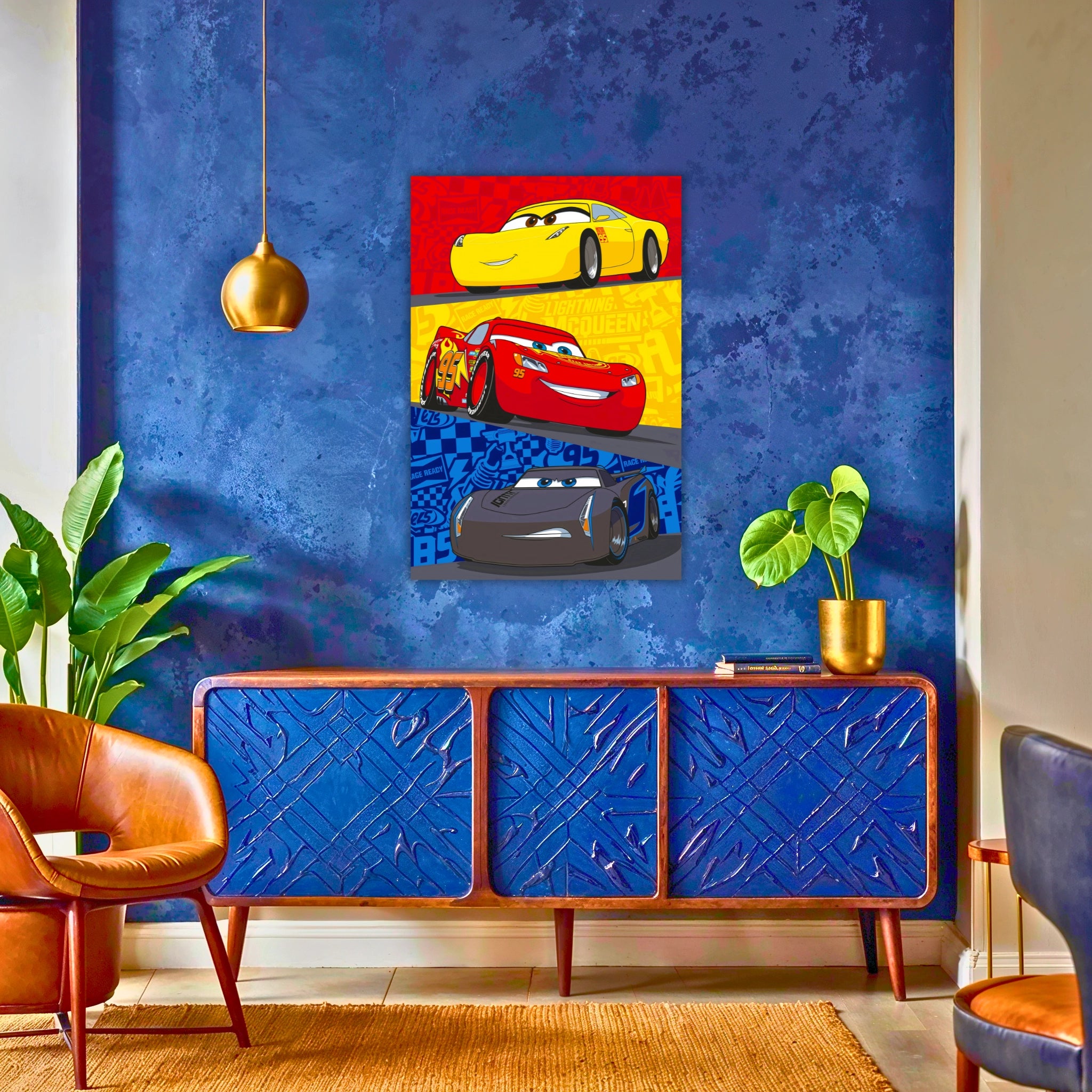Tableau Cars Flash Mcqueen Adversaire