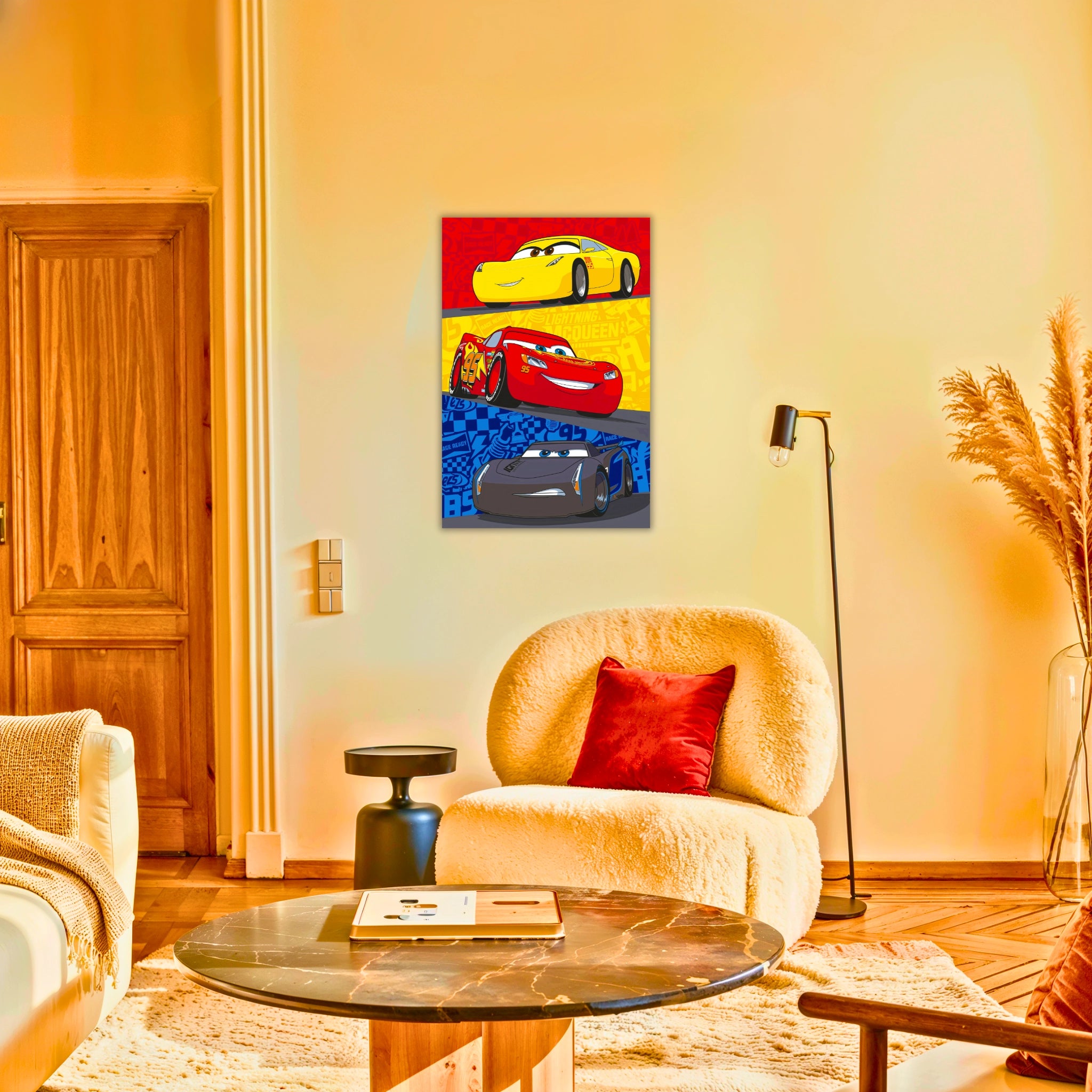 Tableau Cars Flash Mcqueen Adversaire