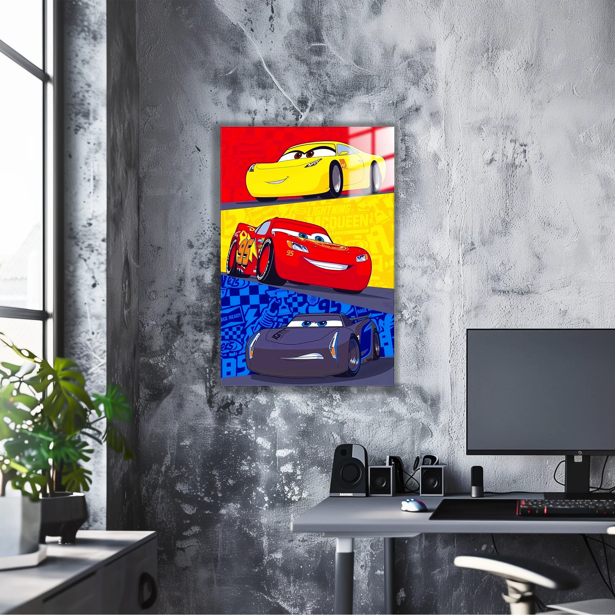 tableau-disney-flash-mcqueen-adversaire | DreamWay