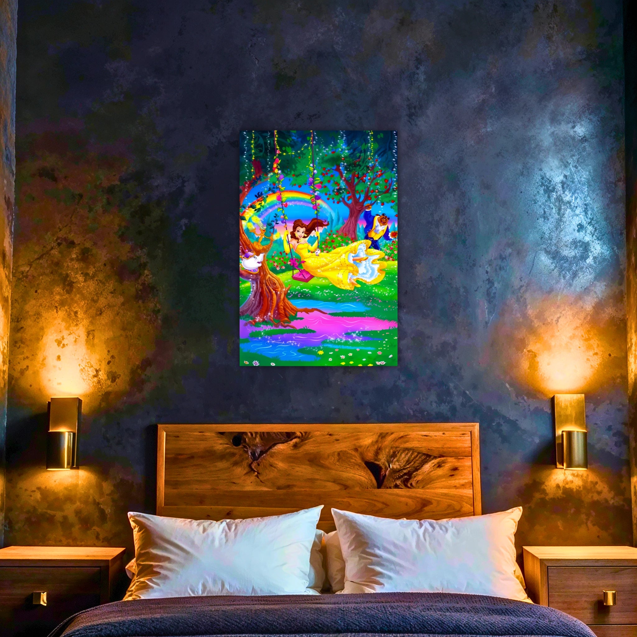 Tableau La Belle Et La Bête Jardin Feerique