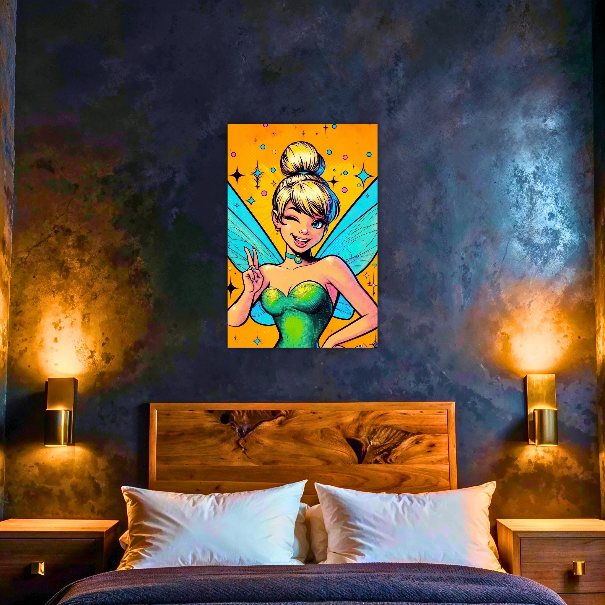 Tableau La Fée Clochette Pop Art