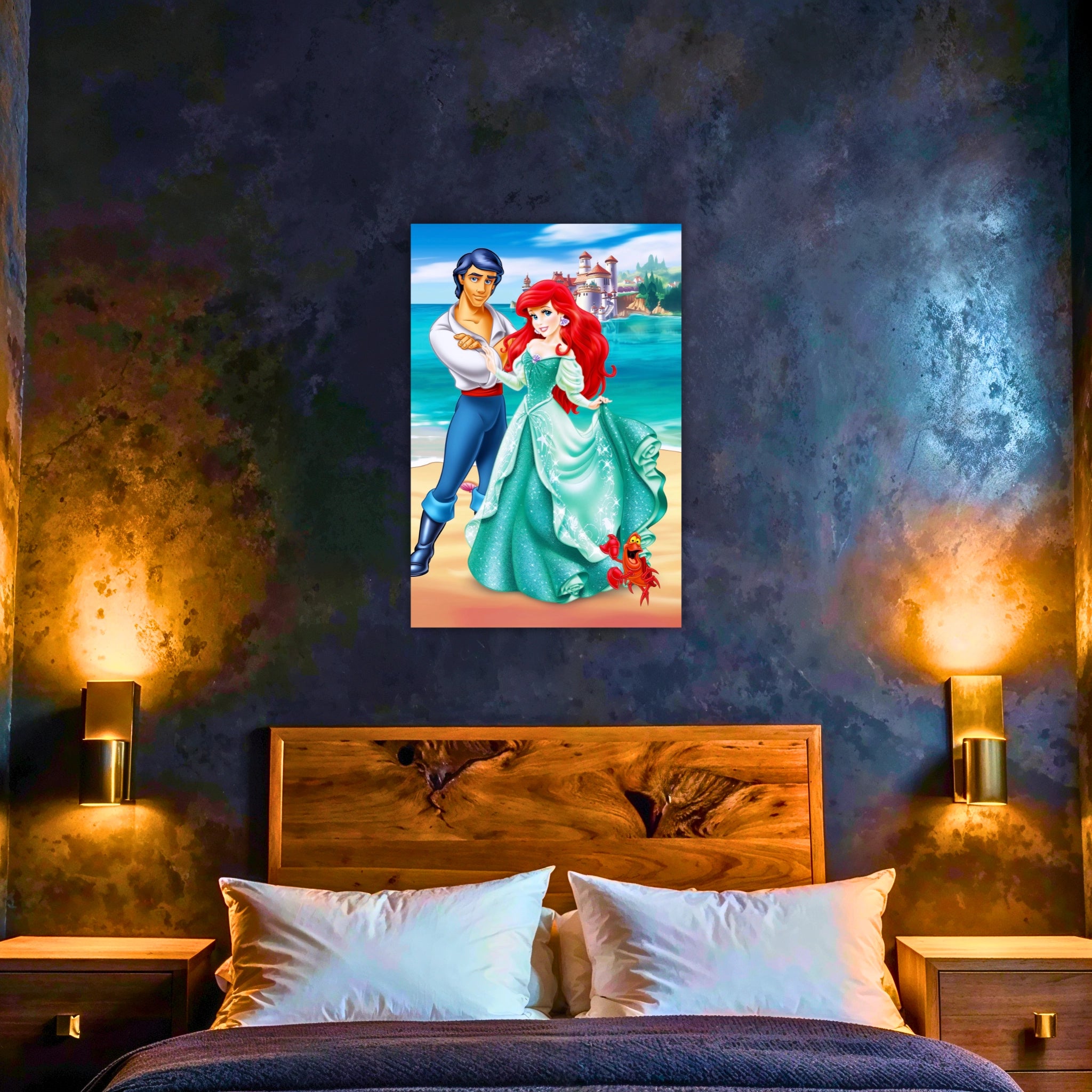 Tableau La Petite Sirène Ariel Eric Et Sebastien