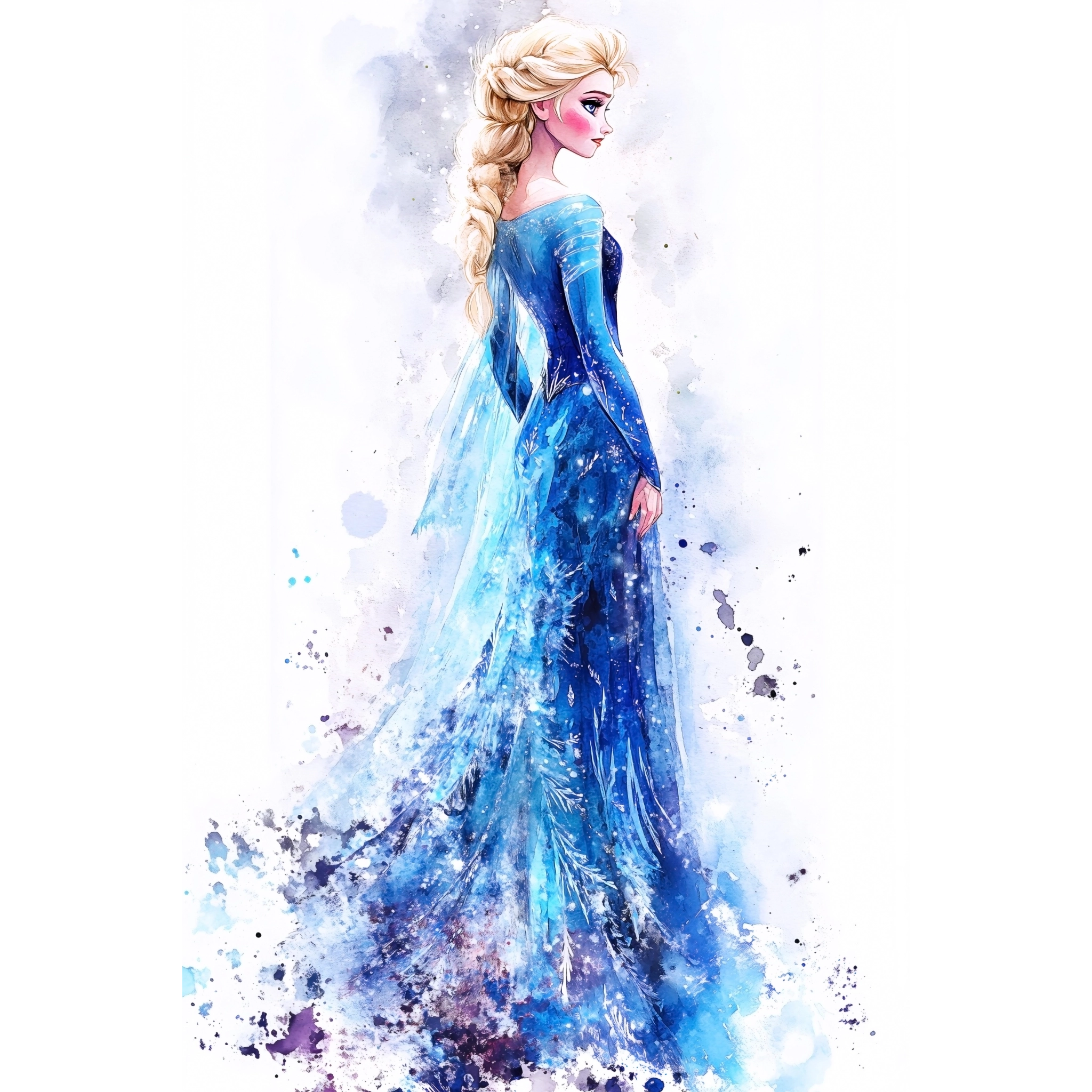 Tableau La Reine Des Neiges Elsa Elegante