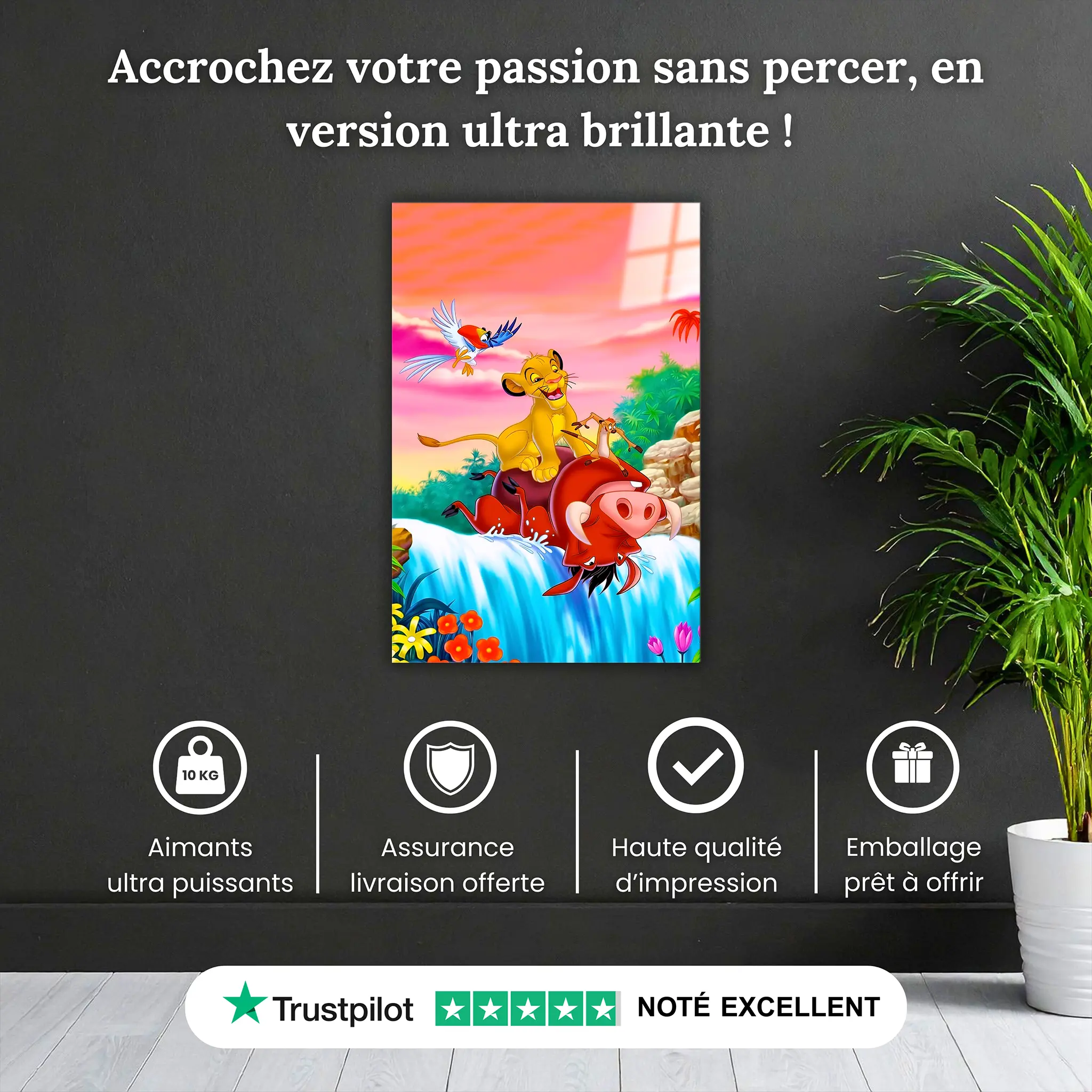 tableau-disney-le-roi-lion-cascade-fleurs-pourquoi-acheter | DreamWay