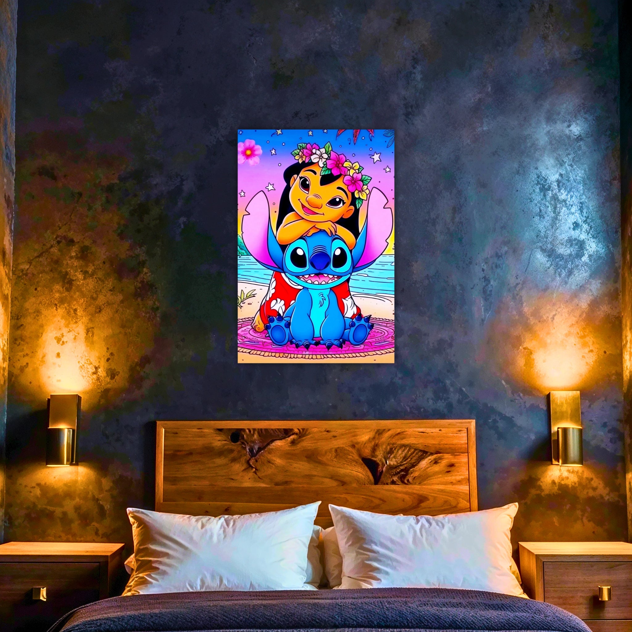 Tableau Lilo et Stitch Plage