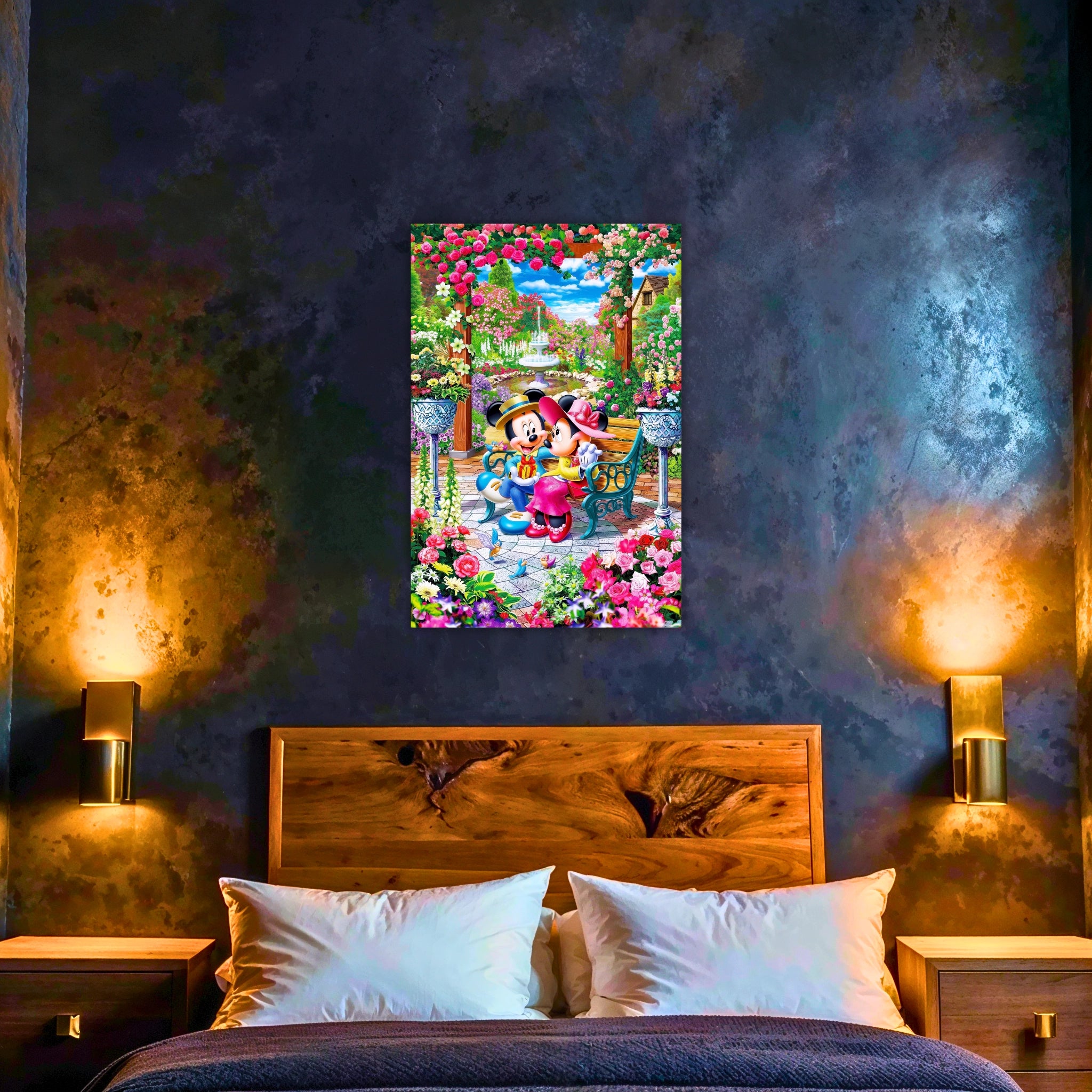 Tableau Mickey Et Minnie Parc Romantique