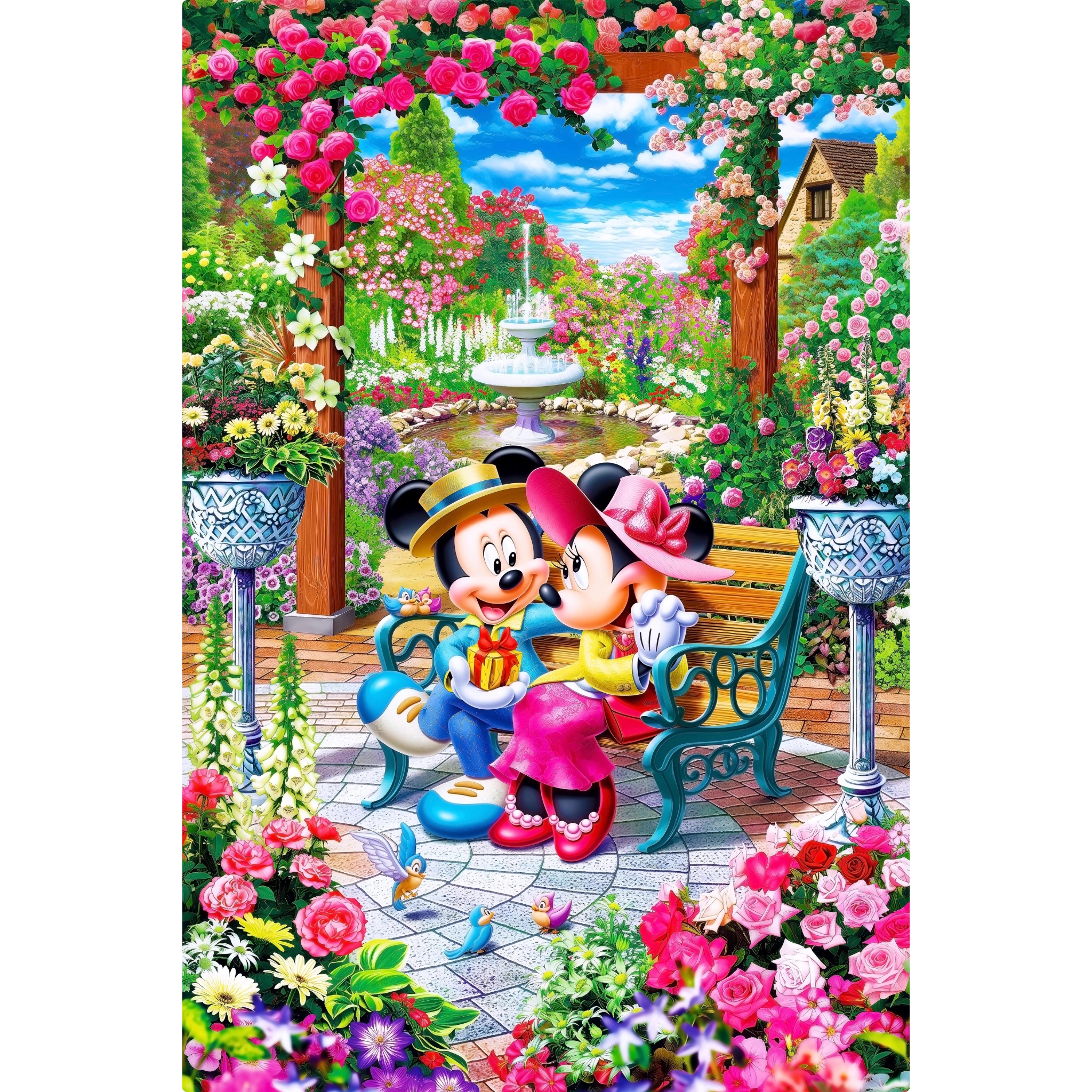 Tableau Mickey Et Minnie Parc Romantique