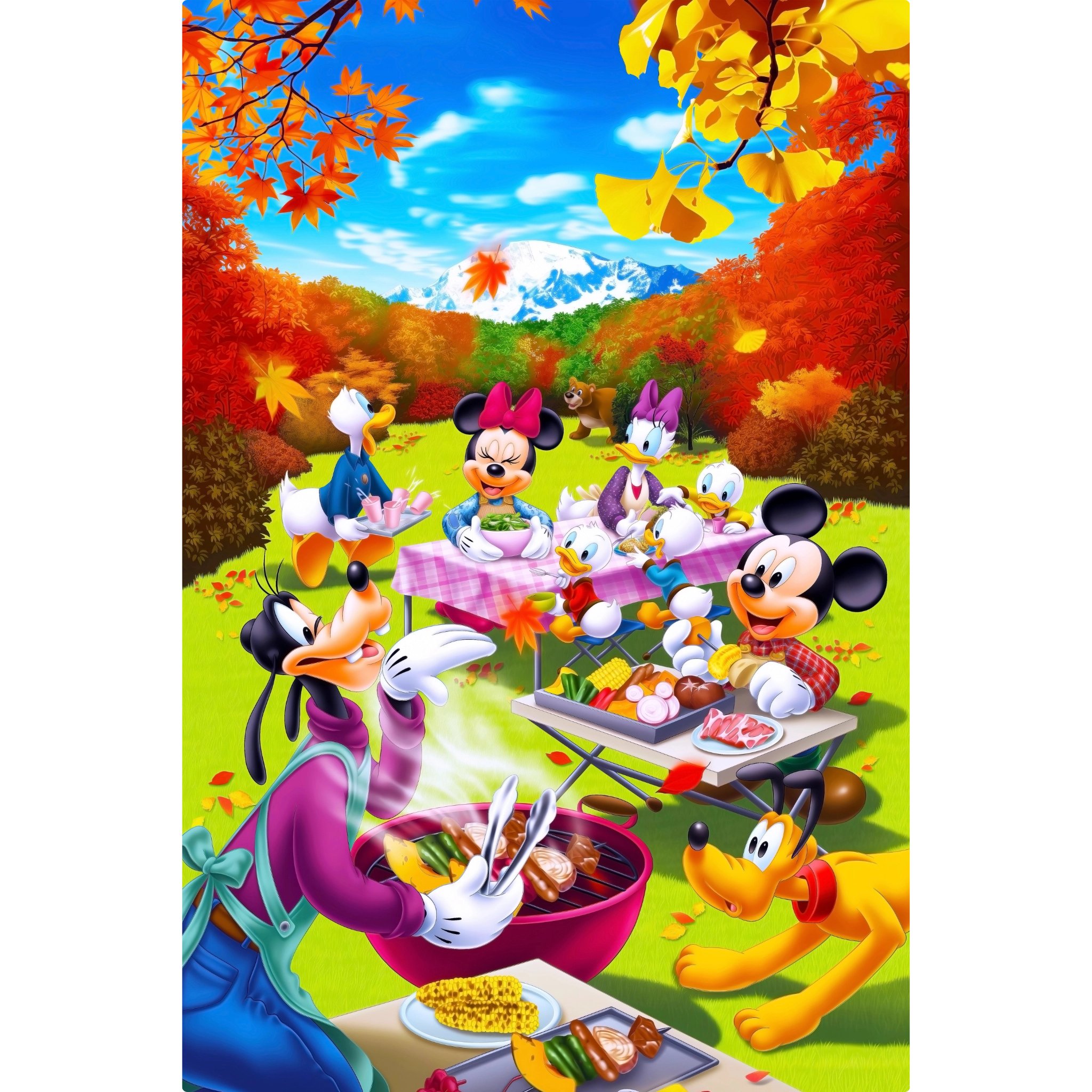 Tableau Mickey Et Ses Amies Barbecue