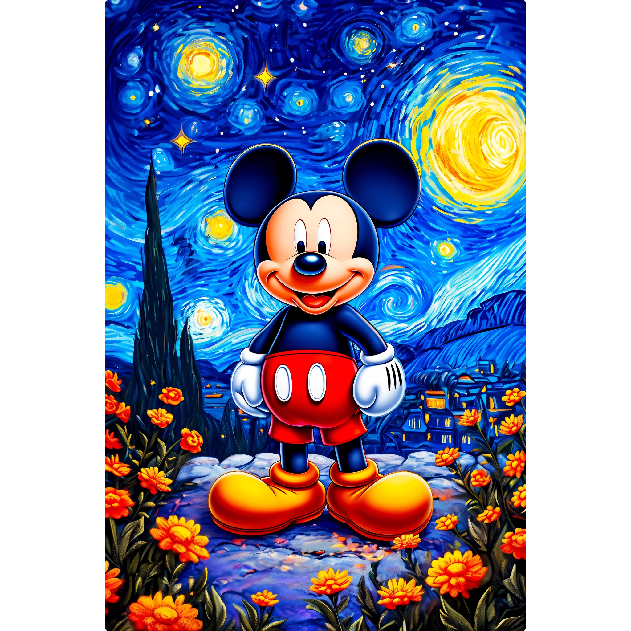 Tableau Mickey Van Gogh