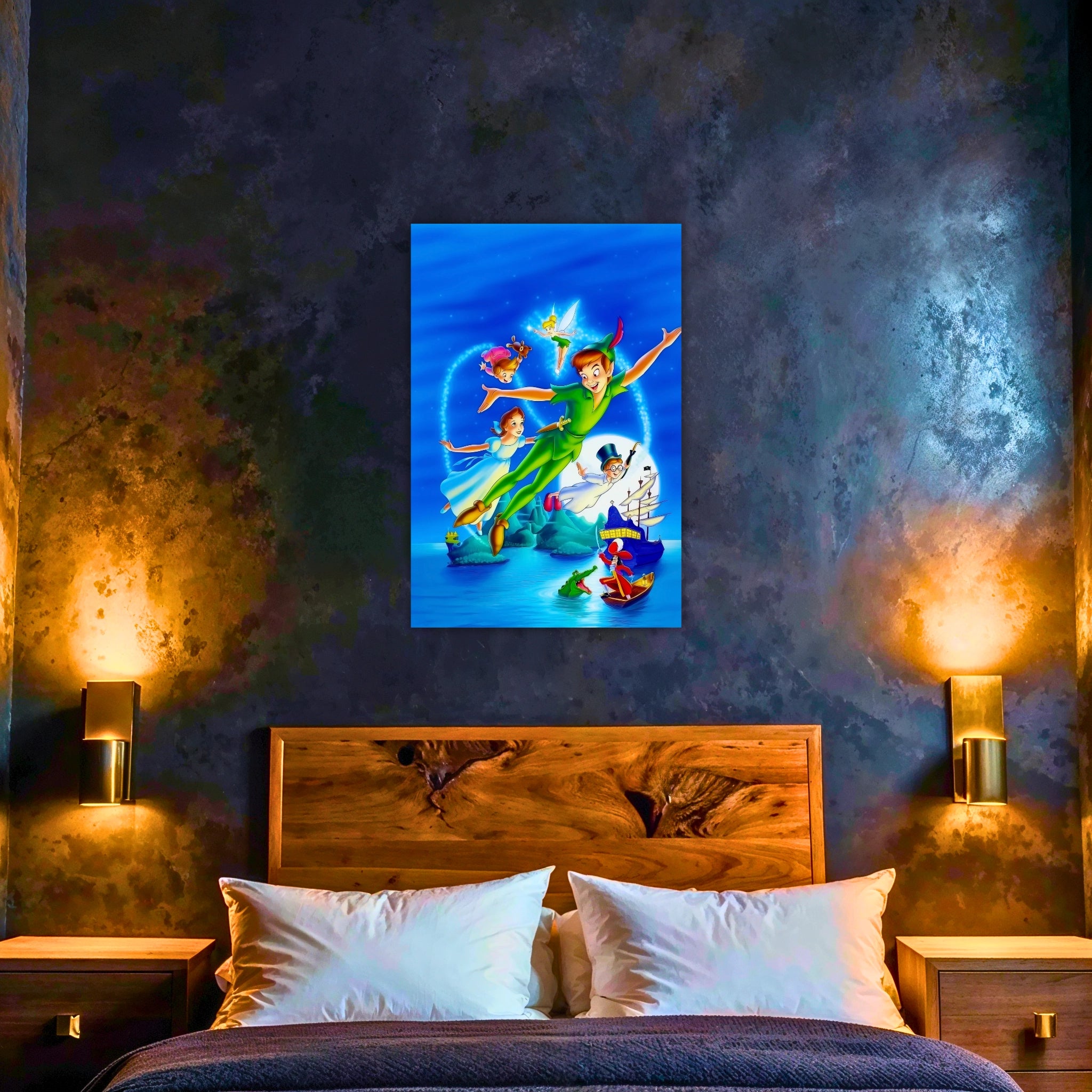 Tableau Peter Pan Et Ses Amies Vol Ile Imaginaire