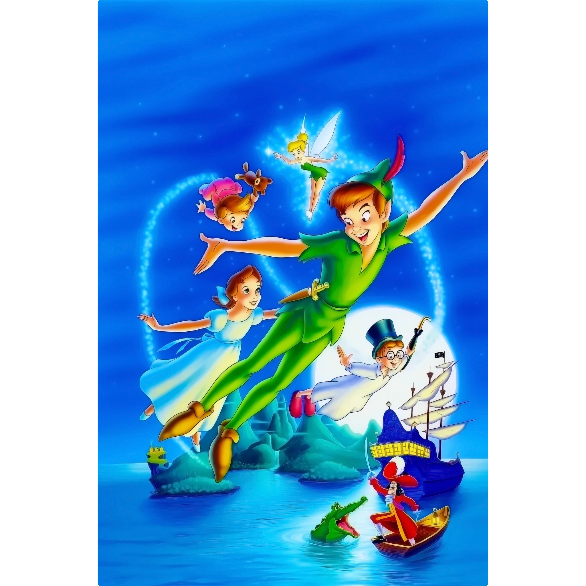 Tableau Peter Pan Et Ses Amies Vol Ile Imaginaire