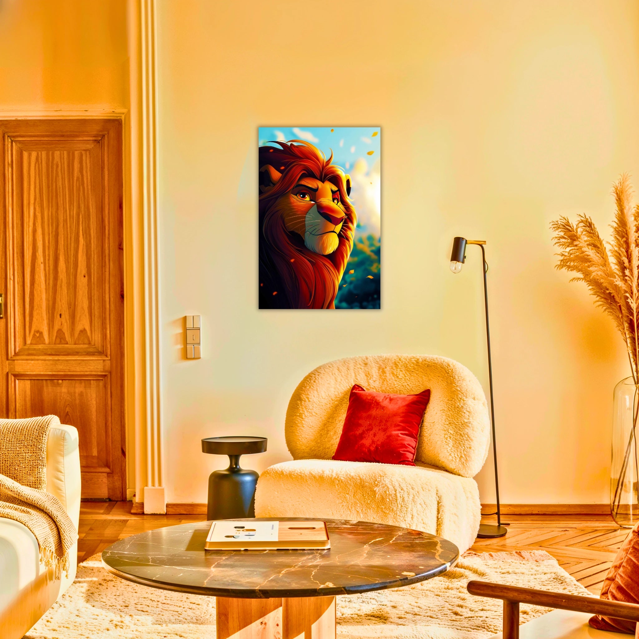 Tableau Roi Lion Mufasa Rayon De Soleil
