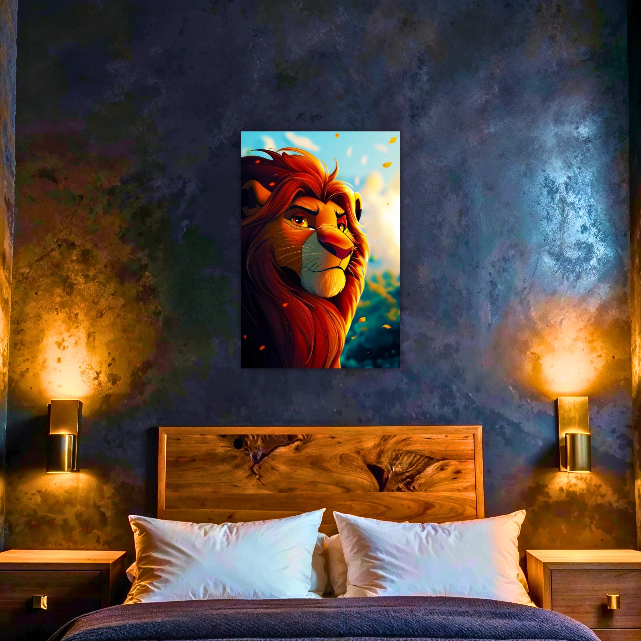 Tableau Le Roi Lion Mufasa Rayon De Soleil