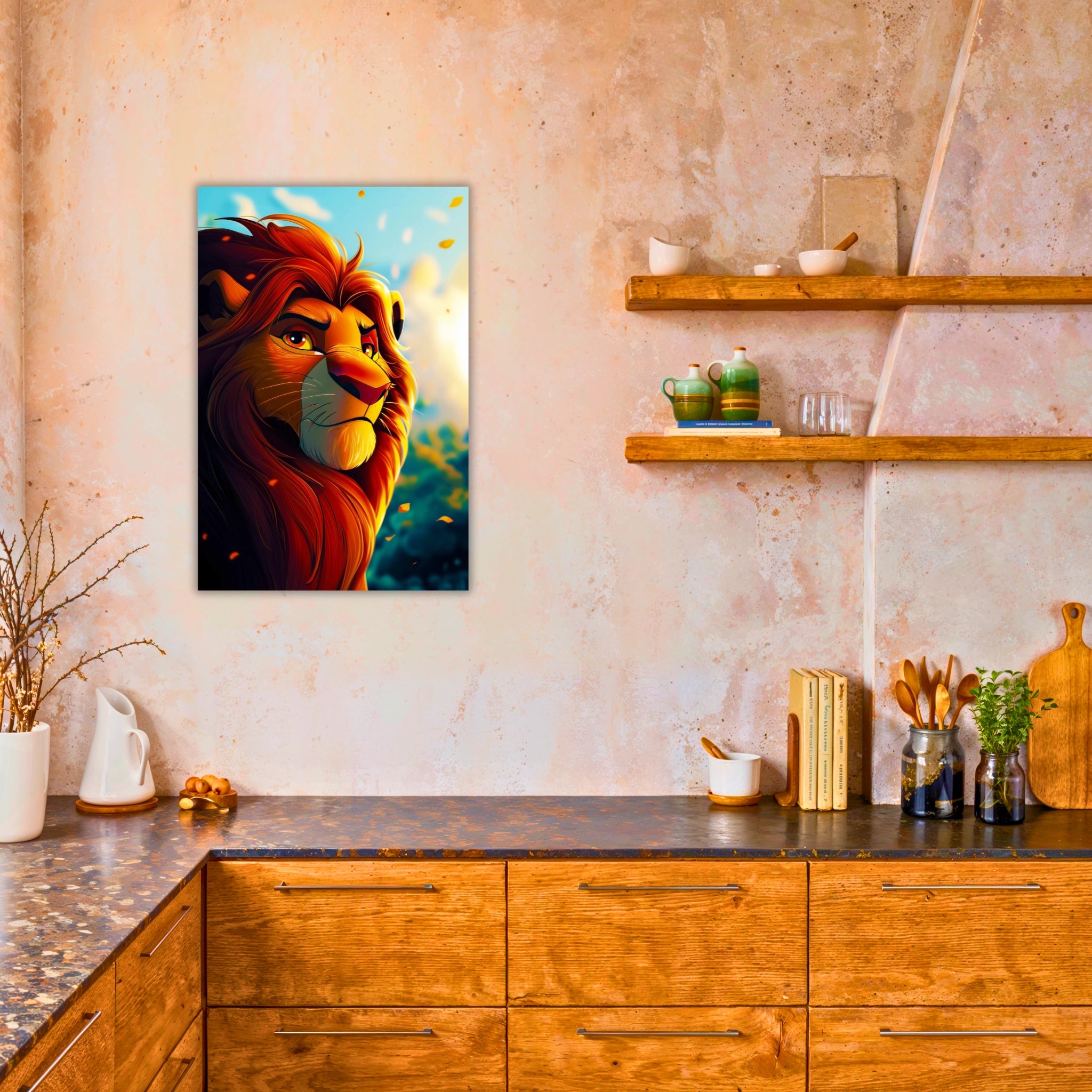 Tableau Roi Lion Mufasa Rayon De Soleil