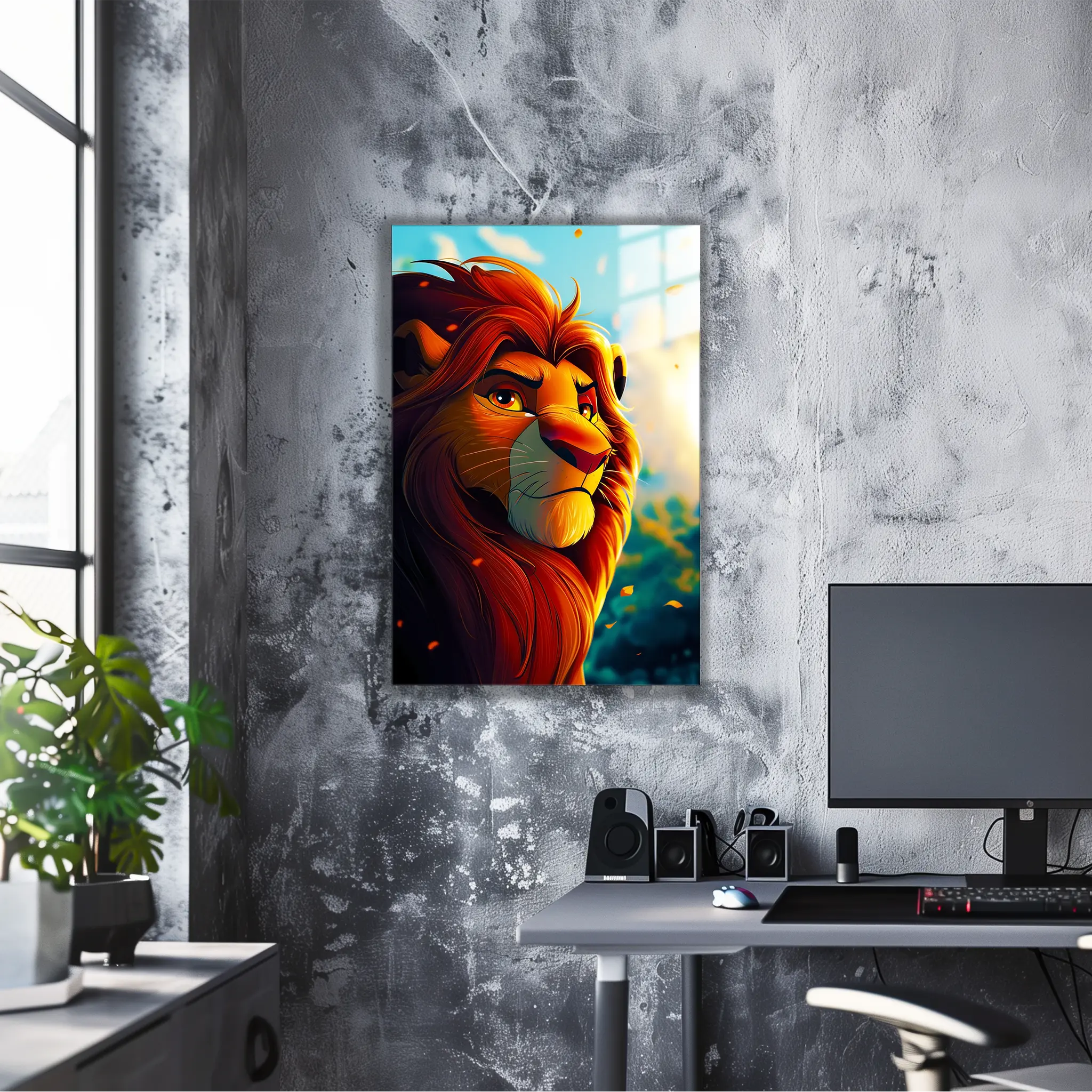 tableau-disney-roi-lion-mufasa-rayon-de-soleil | DreamWay