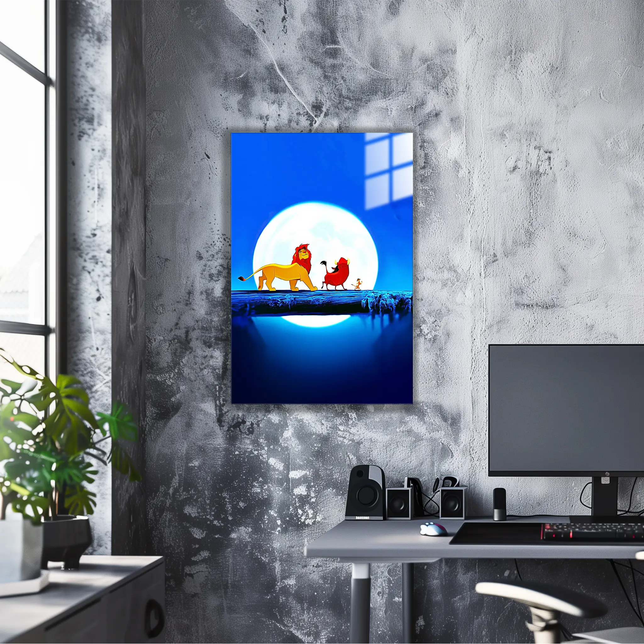 tableau-disney-roi-lion-simba-et-ses-amis-danse | DreamWay