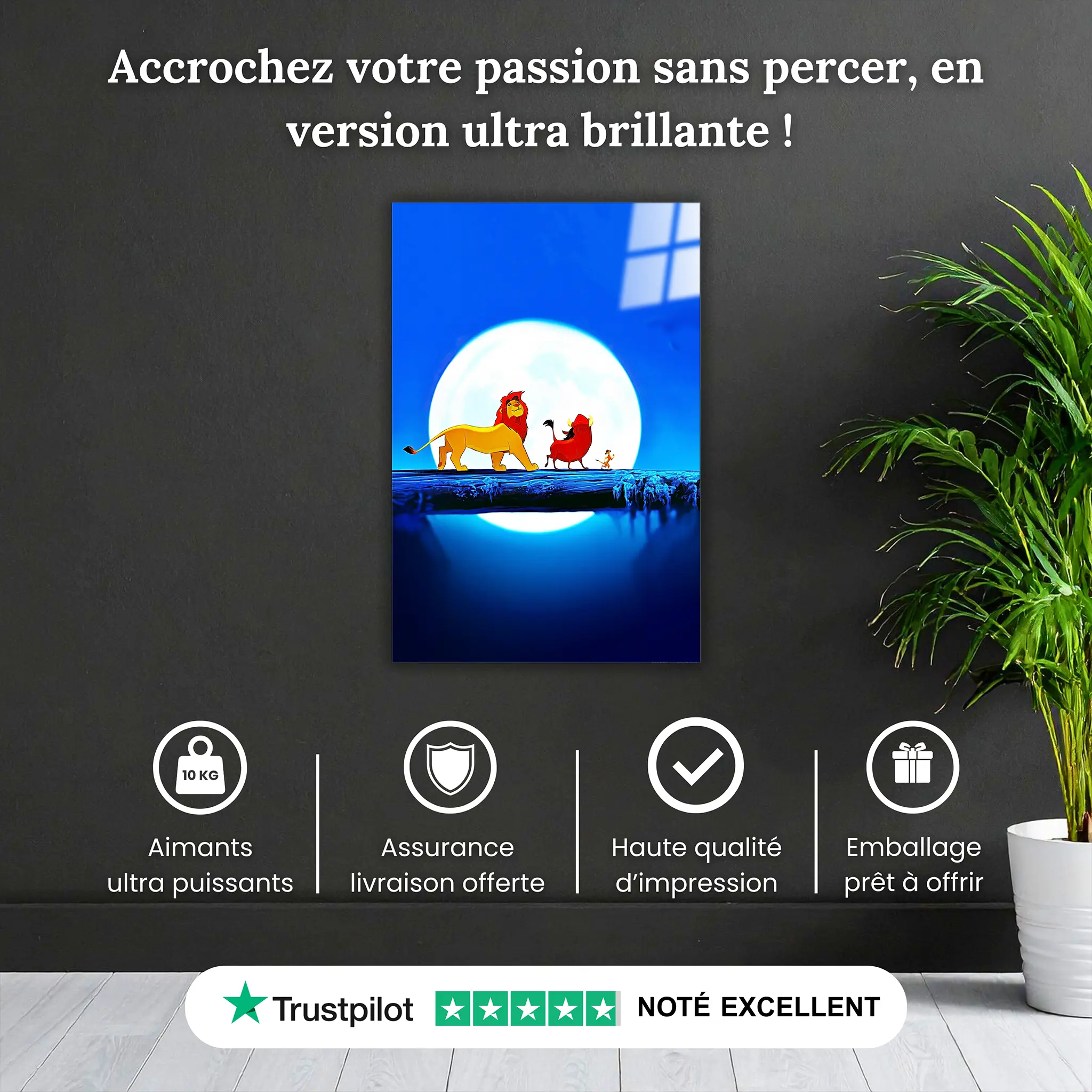 tableau-disney-roi-lion-simba-et-ses-amis-danse-pourquoi-acheter | DreamWay