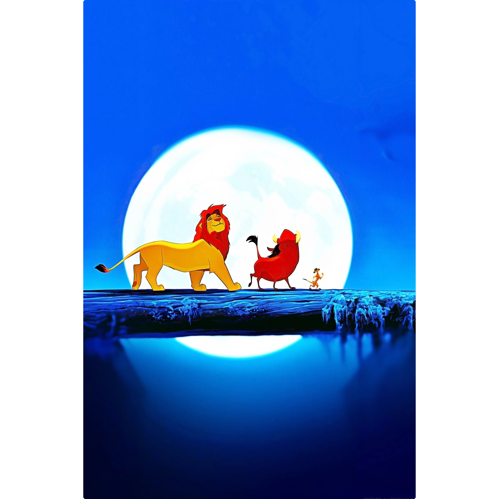 Tableau Roi Lion Simba Et Ses Amis Danse