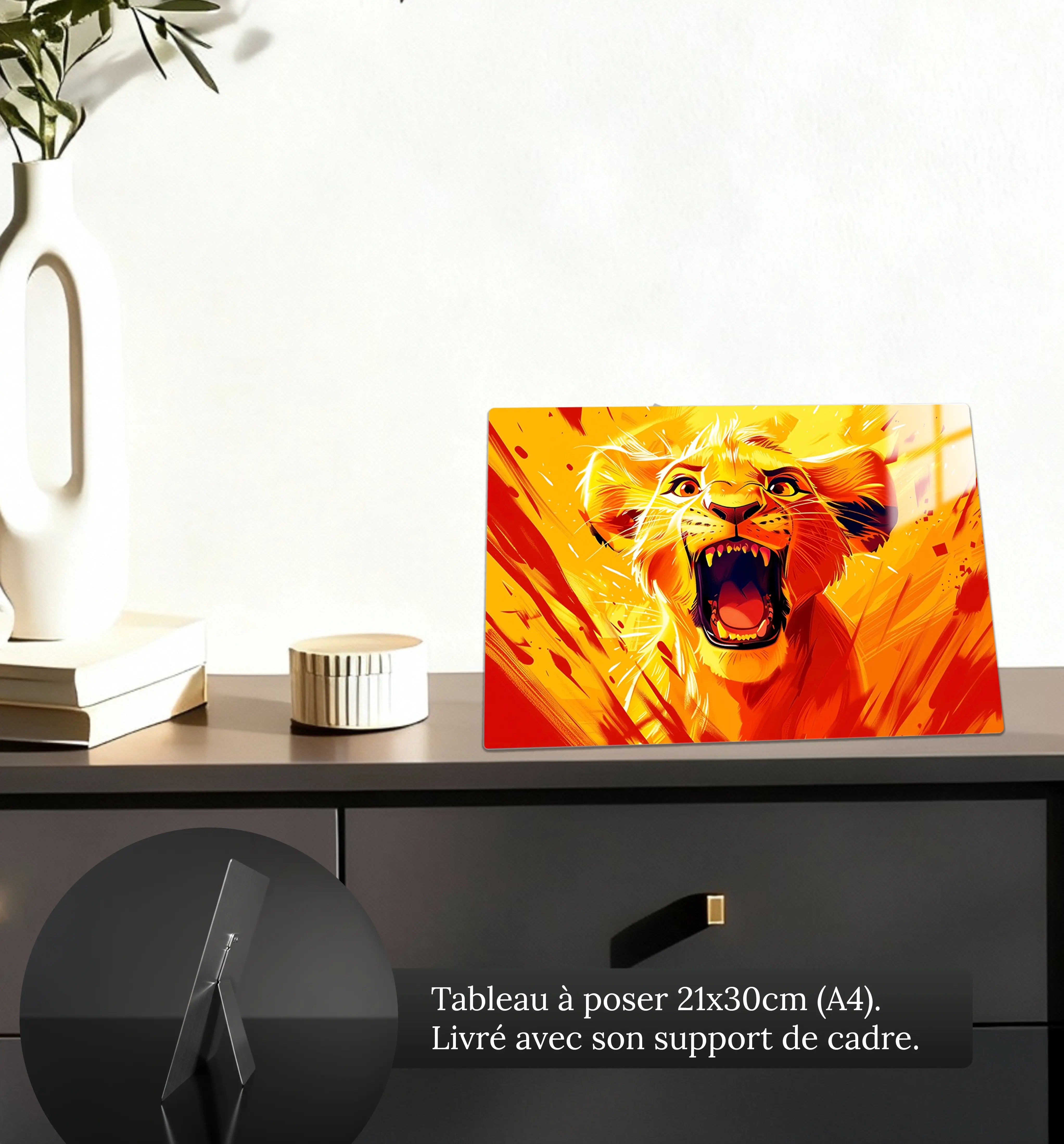 tableau-disney-roi-lion-simba-rugissementpng-petit-format-a-poser-sur-meuble | DreamWay