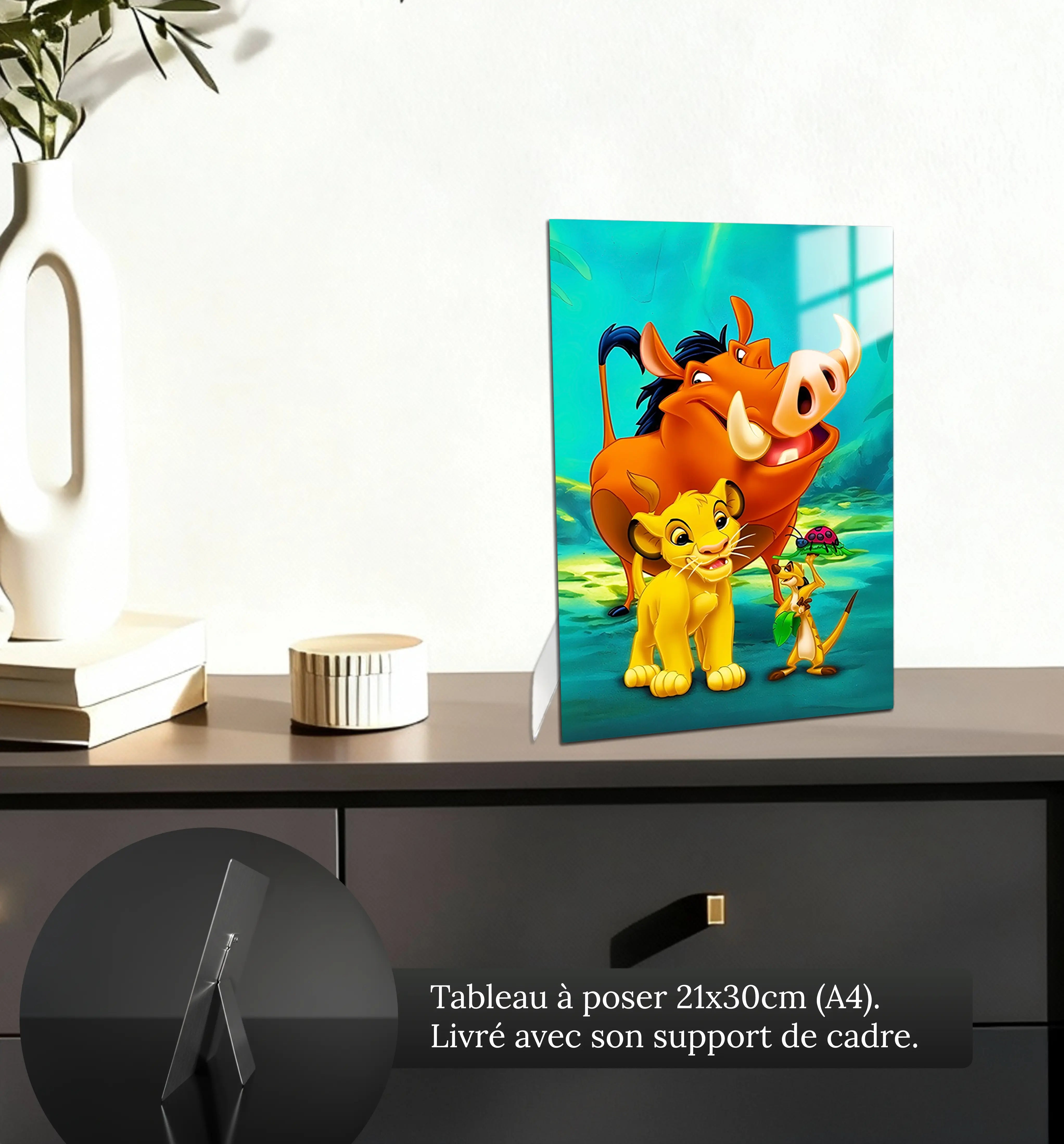 tableau-disney-roi-lion-trio-iconique-petit-format-a-poser-sur-meuble | DreamWay