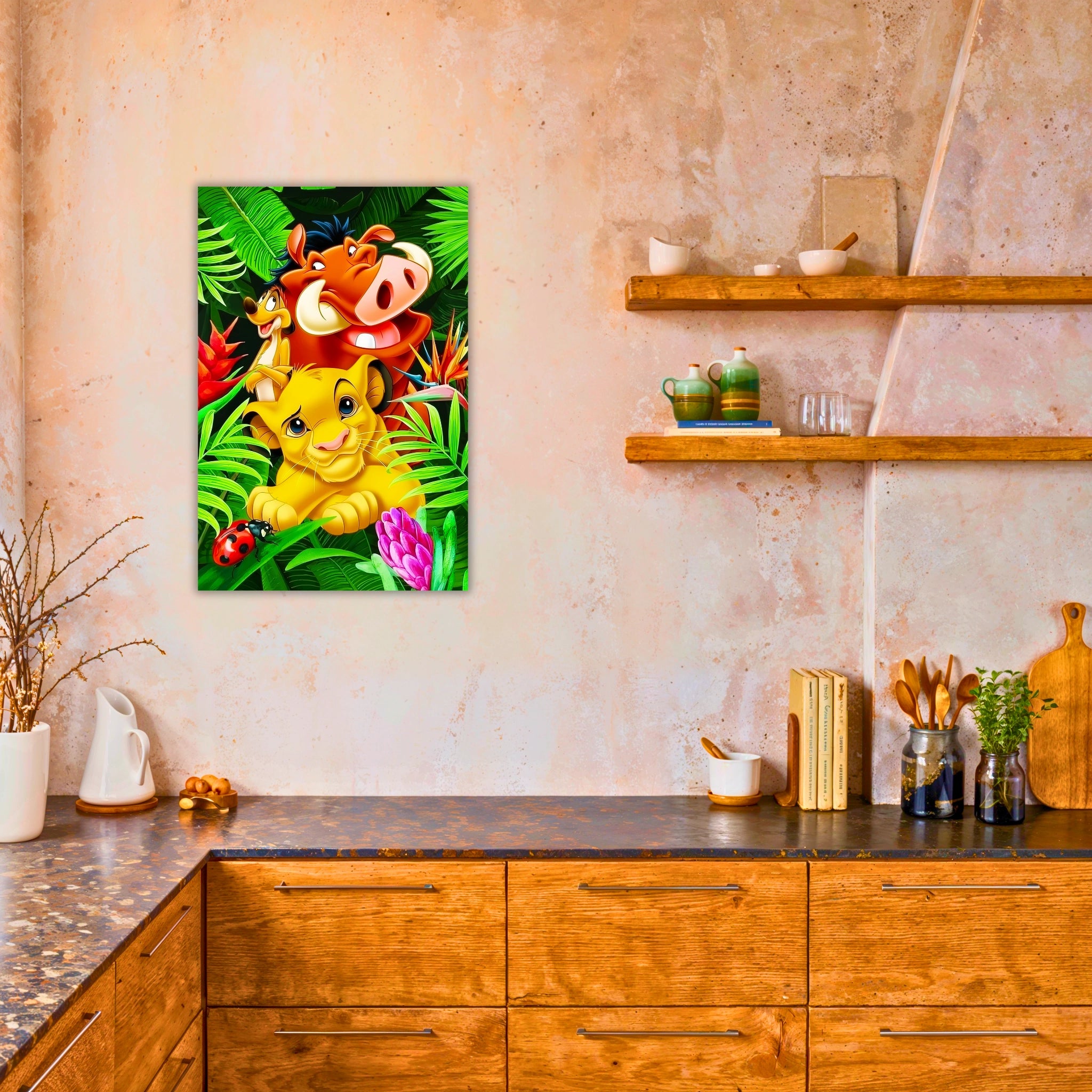 tableau-disney-simba-pumba-timon-dans-la-cuisine | DreamWay