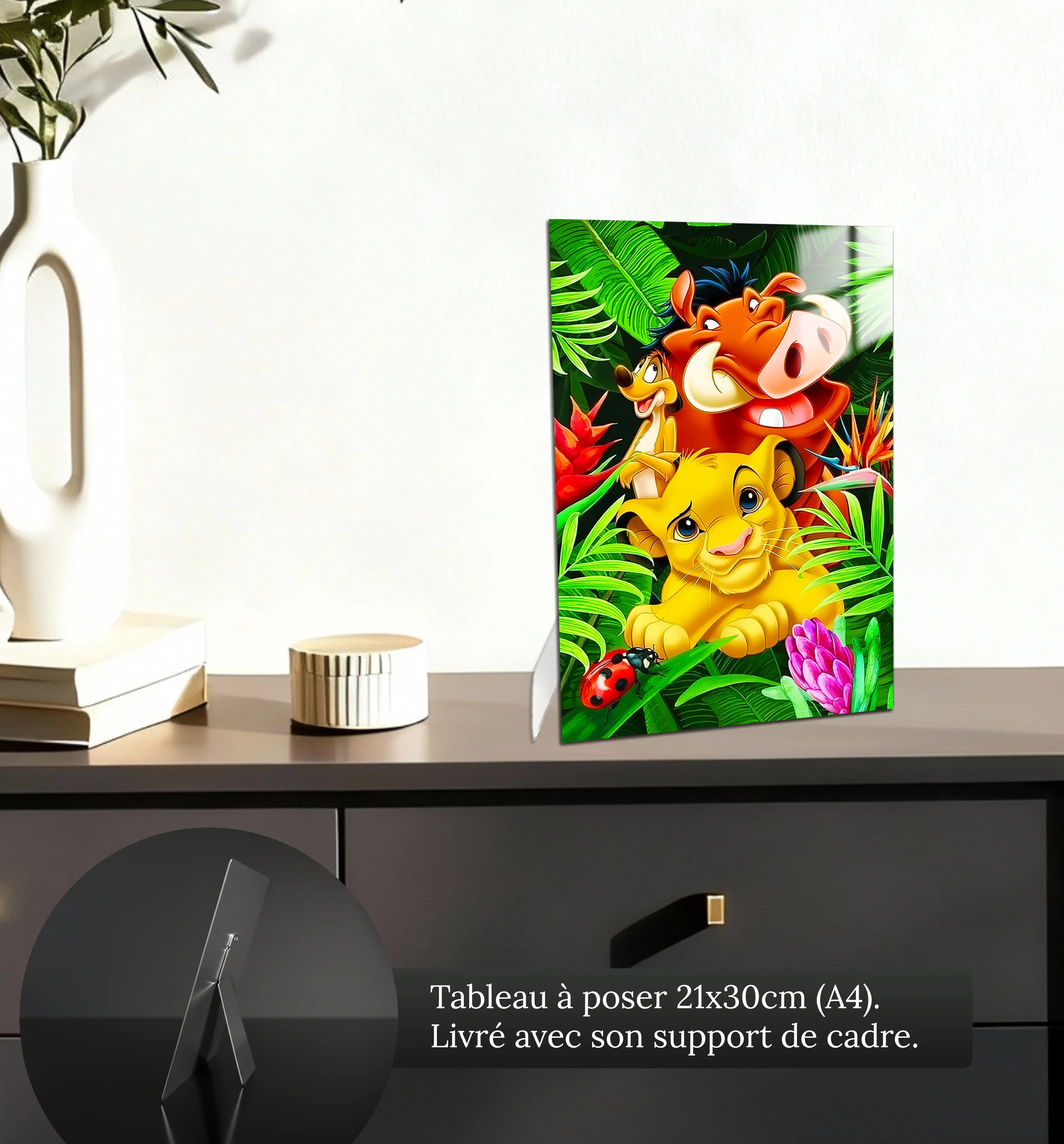 tableau-disney-simba-pumba-timon-petit-format-a-poser-sur-meuble | DreamWay