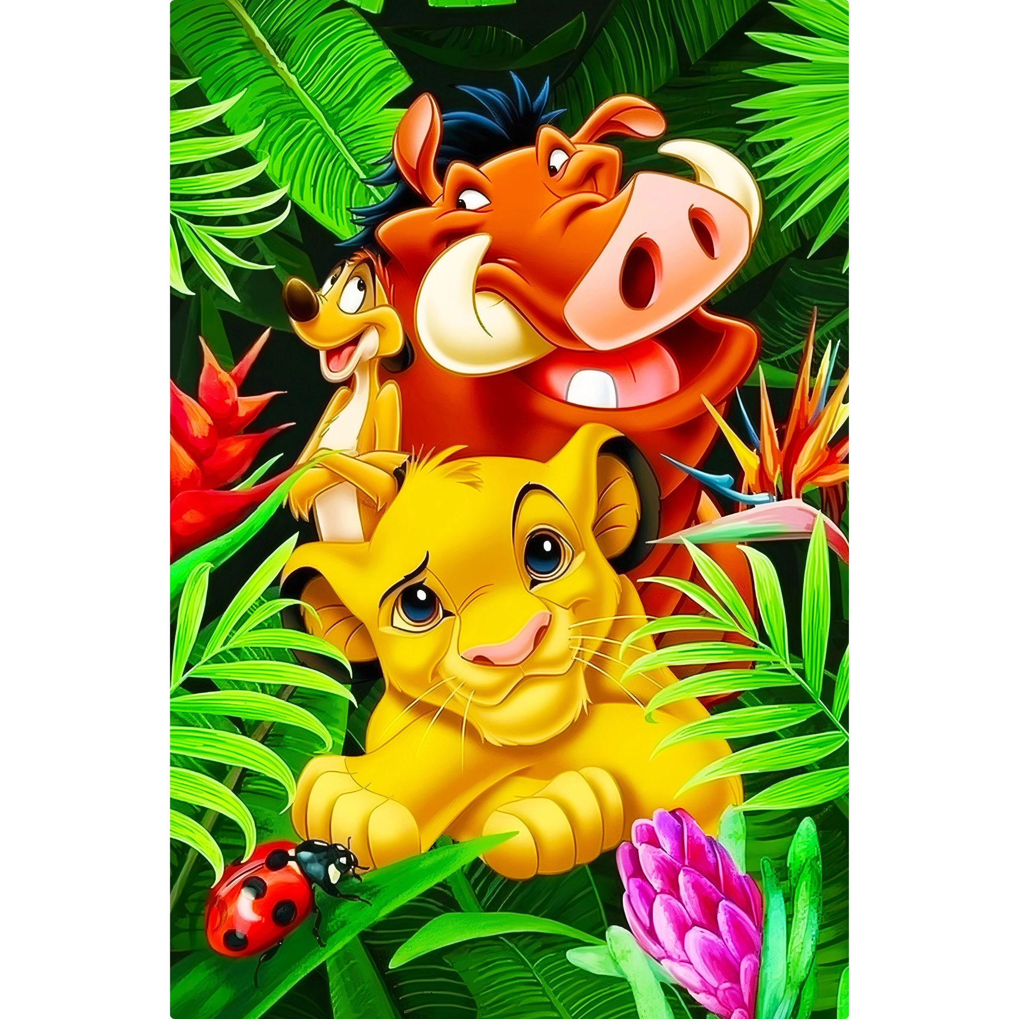 Tableau Disney Simba Pumba Timon