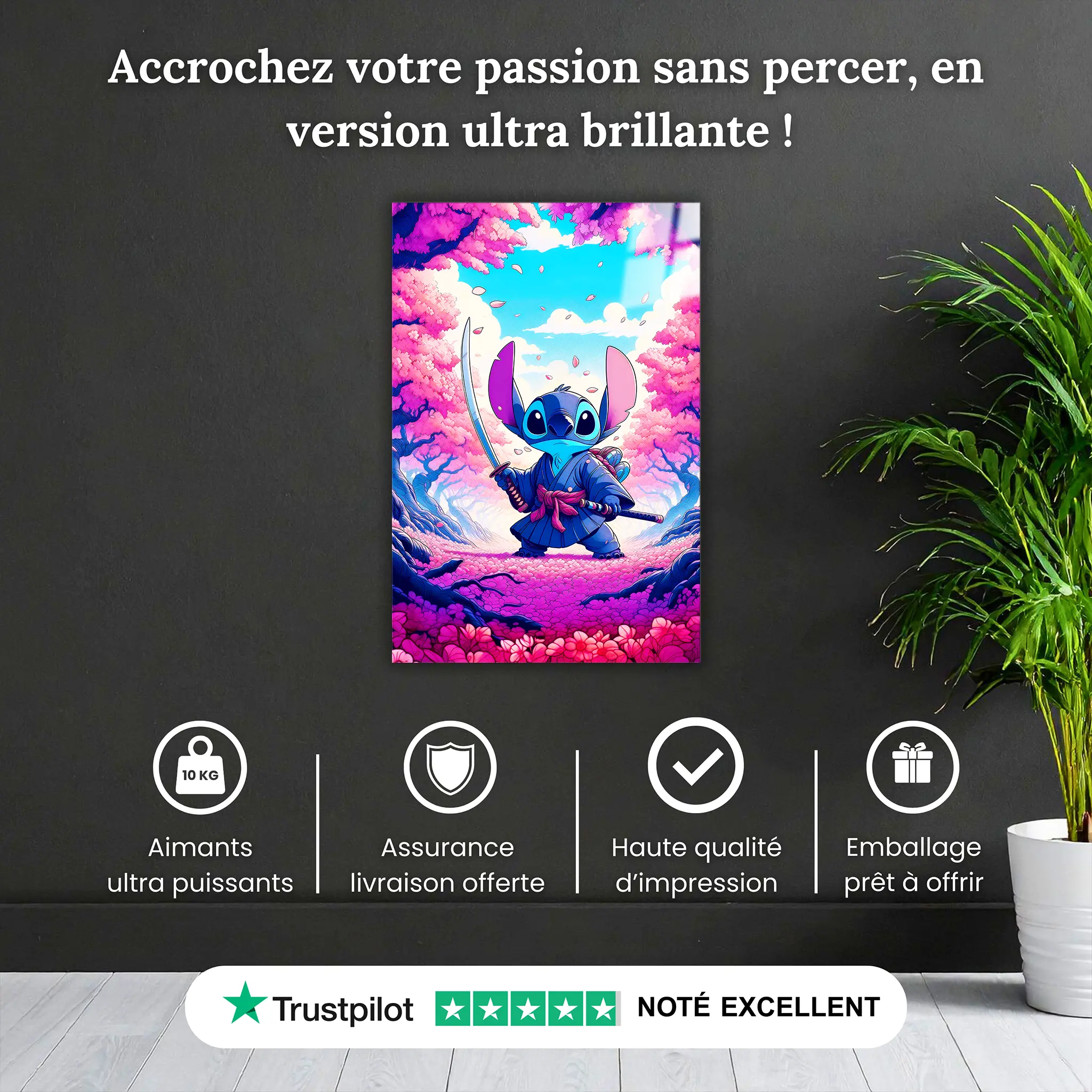 tableau-disney-stitch-japonais-sakura-katana-pourquoi-acheter | DreamWay