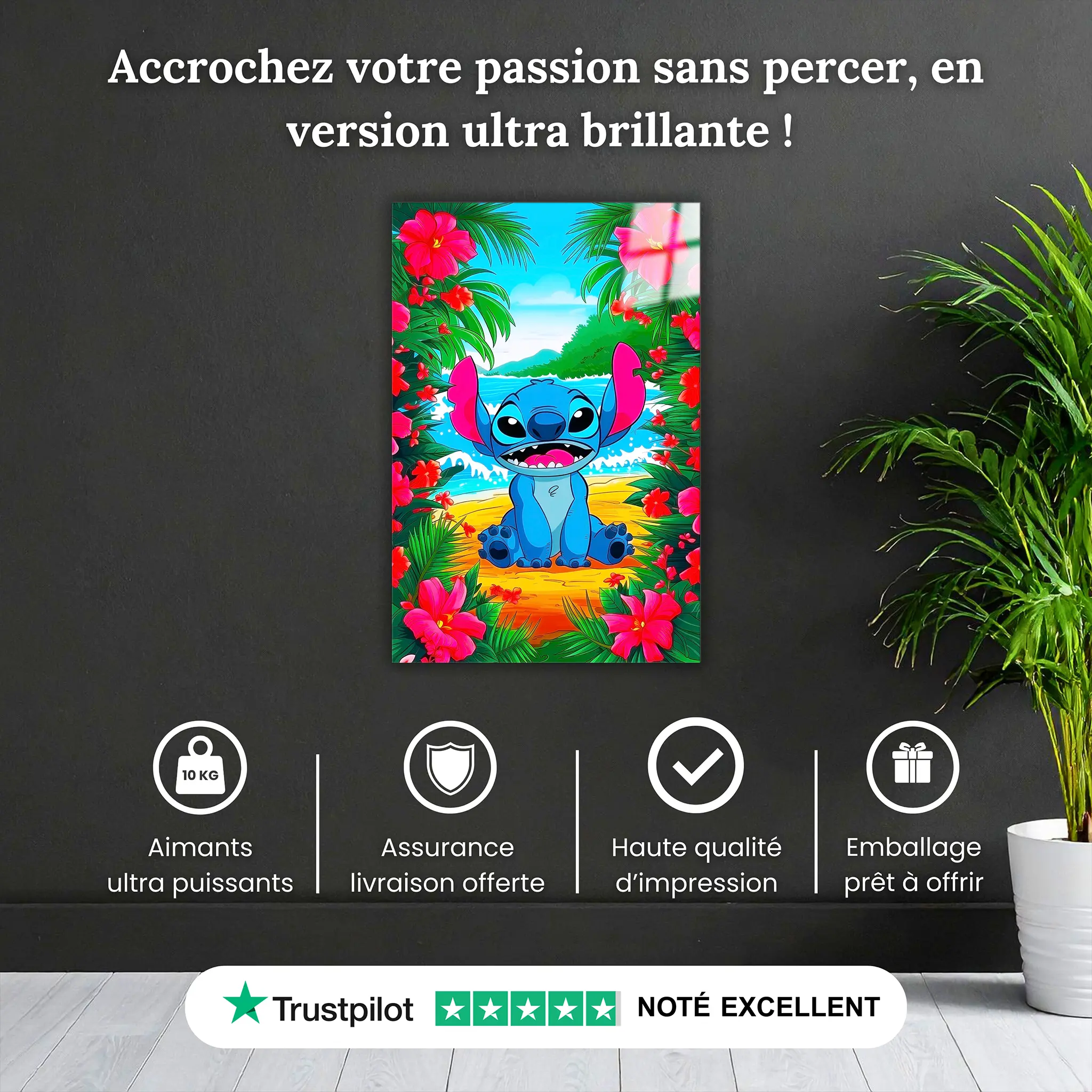 tableau-disney-stitch-plage-fleurie-pourquoi-acheter | DreamWay