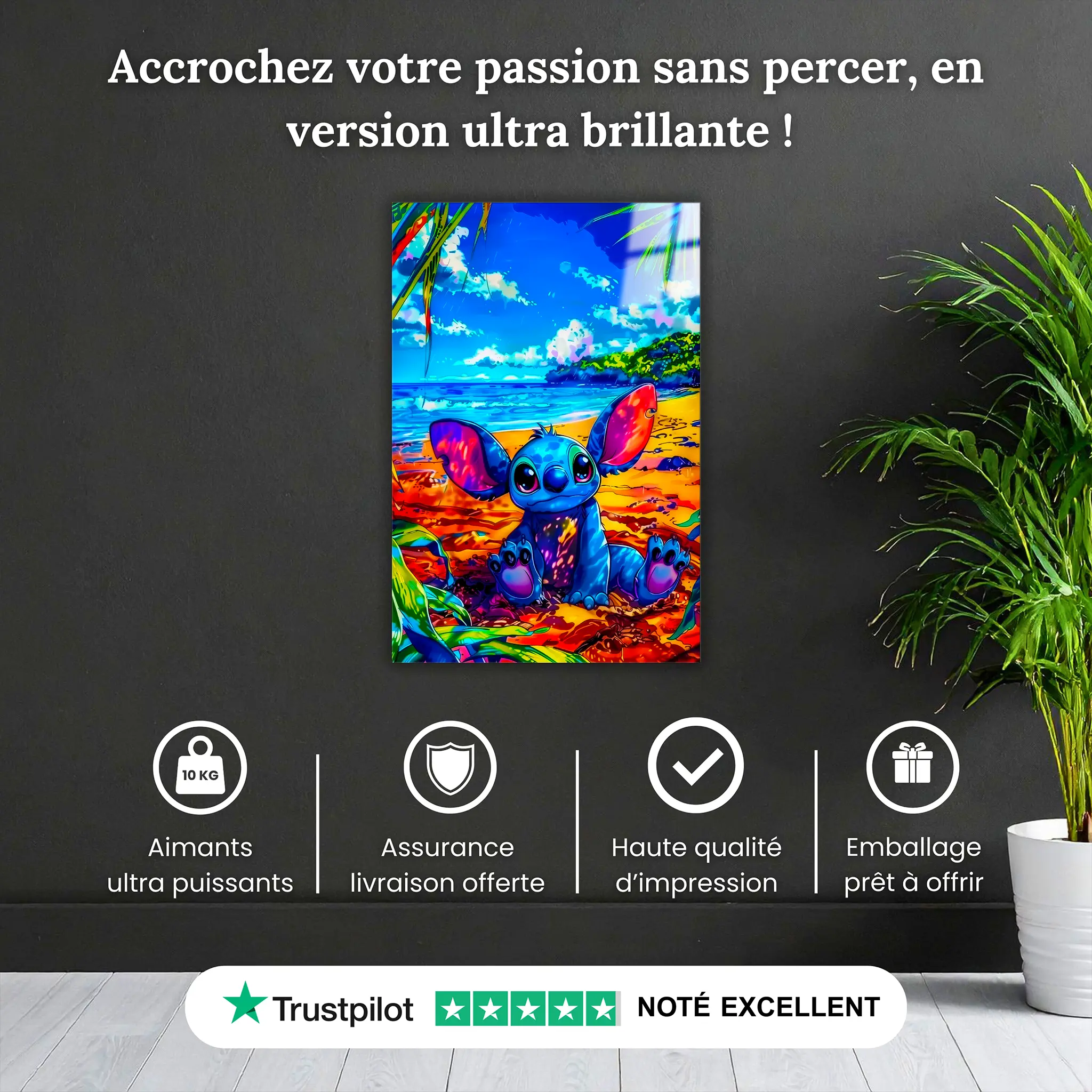 tableau-disney-stitch-sur-la-plage-pourquoi-acheter | DreamWay