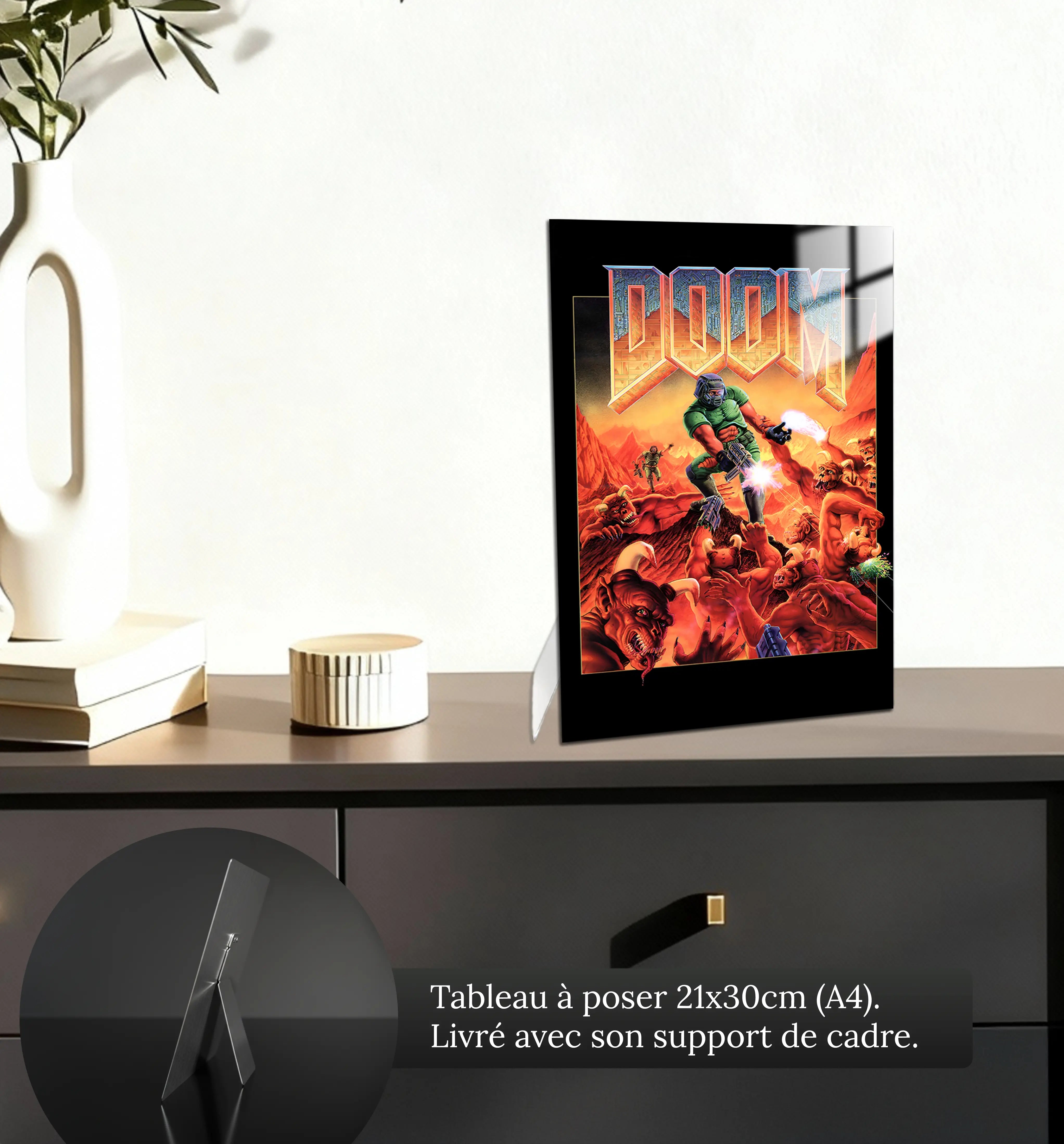 tableau-doom-affiche-petit-format-a-poser-sur-meuble | DreamWay