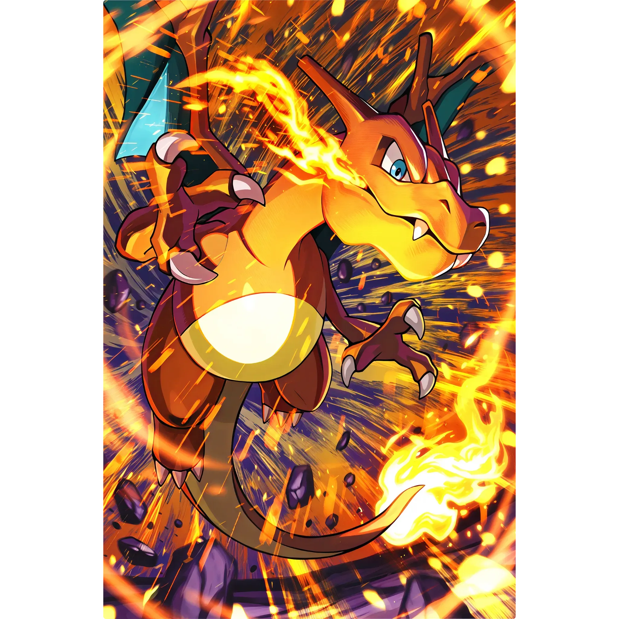 Tableau Pokémon Dracaufeu Flamme Éternelle