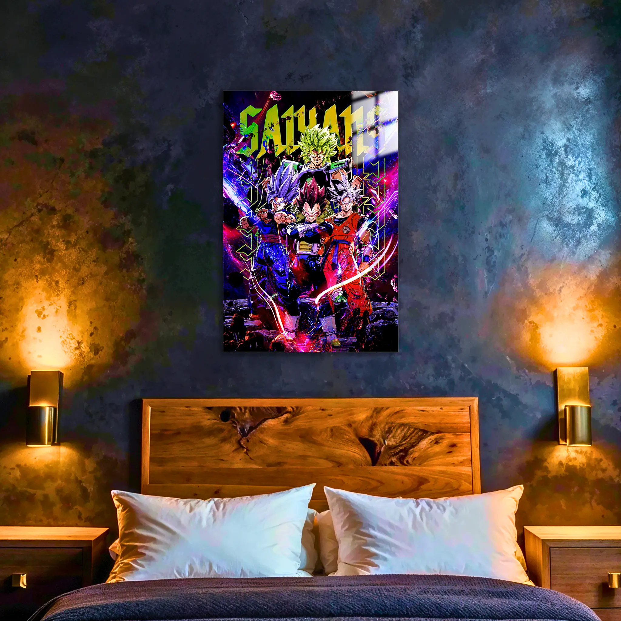 tableau-dragon-ball-les-heros-dans-la-chambre | DreamWay