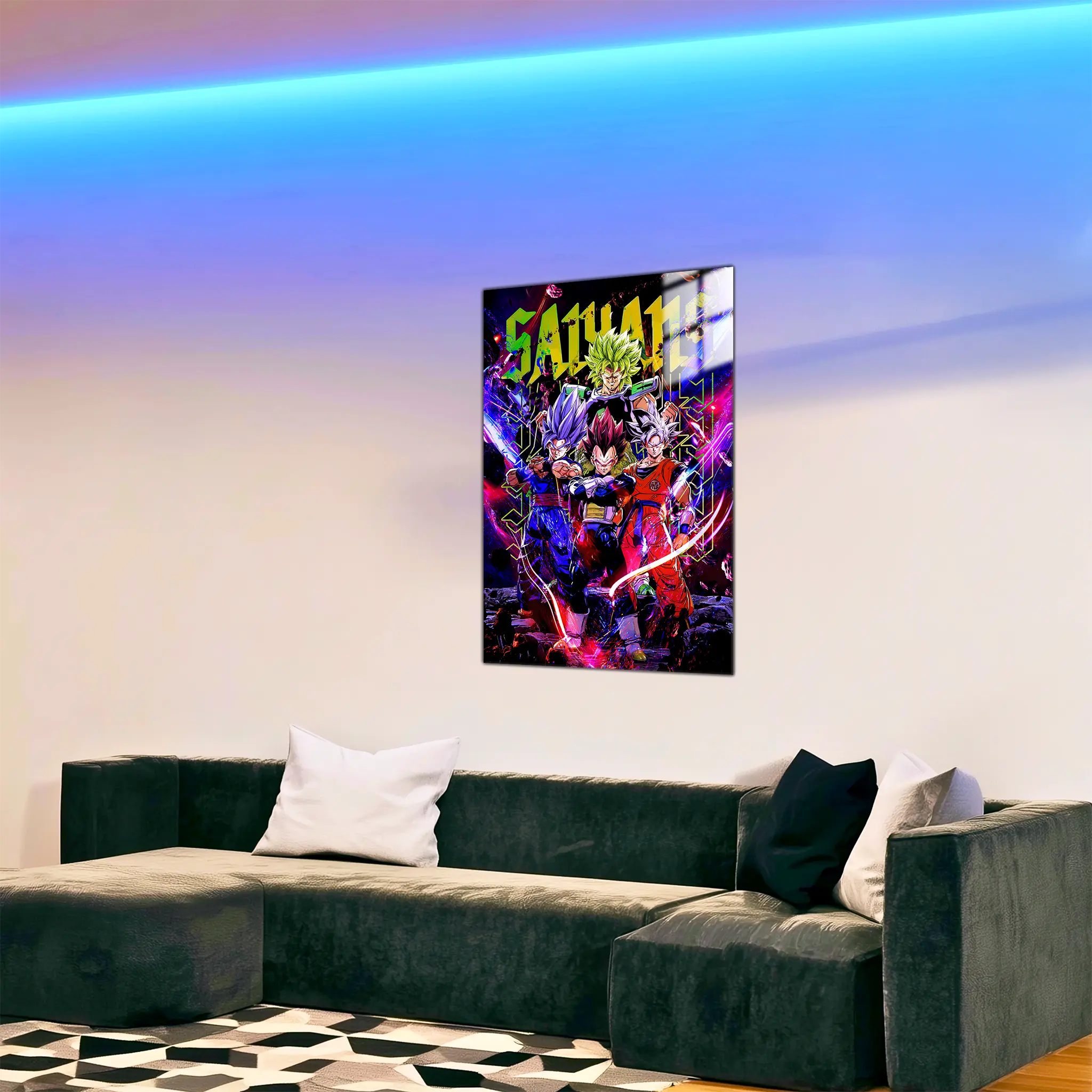 tableau-dragon-ball-les-heros-dans-le-salon | DreamWay