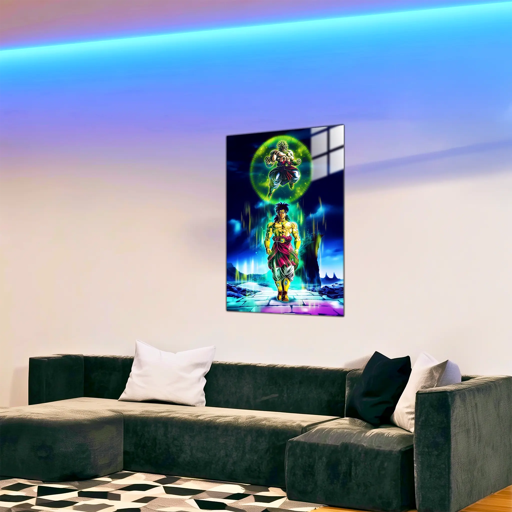 tableau-dragon-ball-z-broly-transformation-dans-le-salon | DreamWay