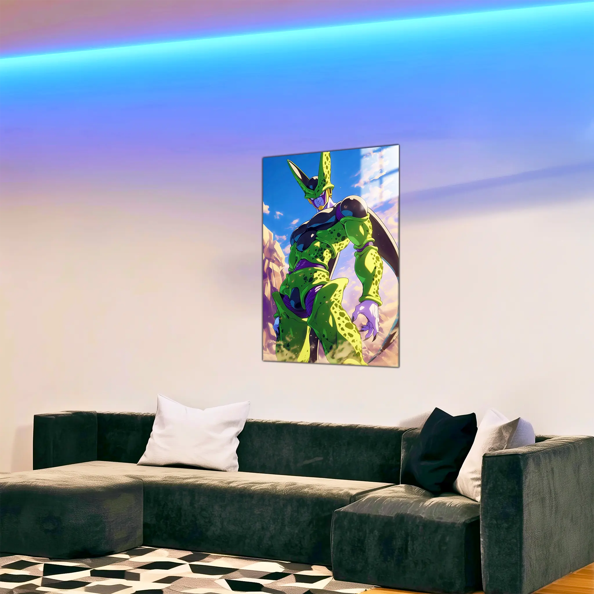 tableau-dragon-ball-z-cell-dans-le-salon | DreamWay