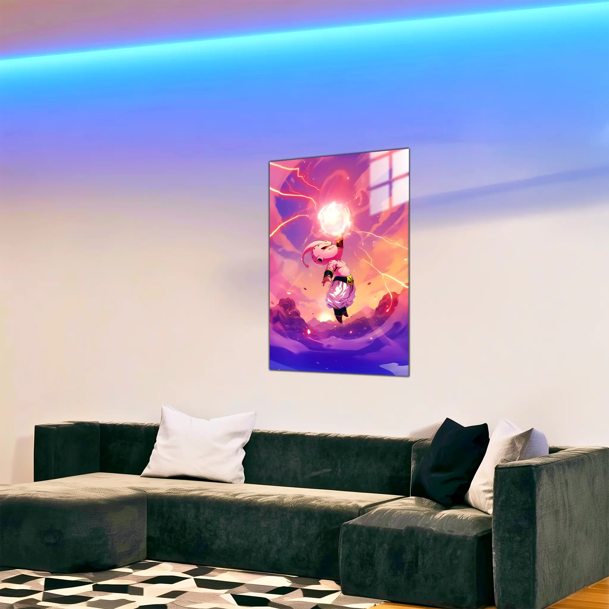 tableau-dragon-ball-z-enfant-boo-dans-le-salon | DreamWay
