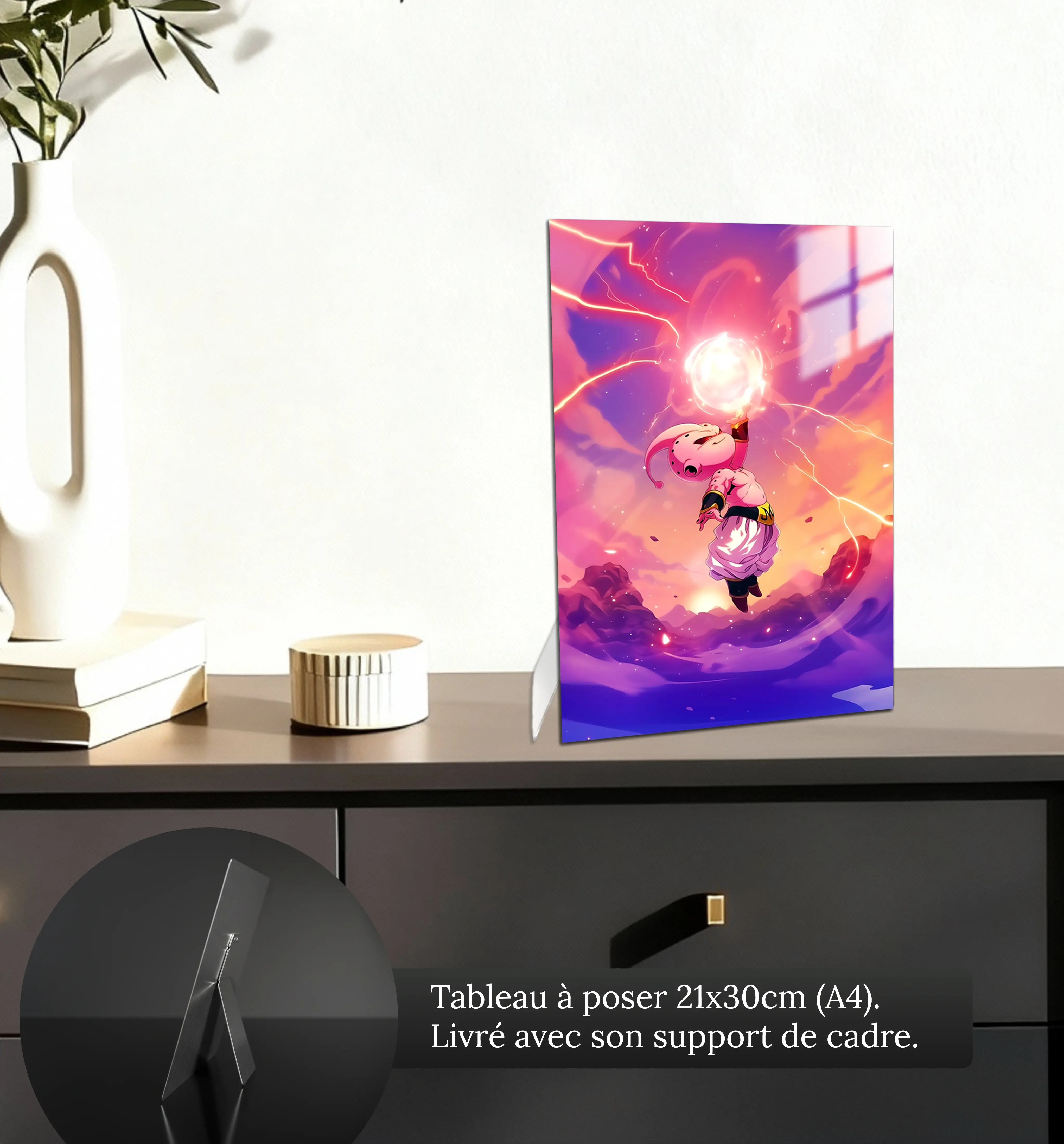 tableau-dragon-ball-z-enfant-boo-petit-format-a-poser-sur-meuble | DreamWay