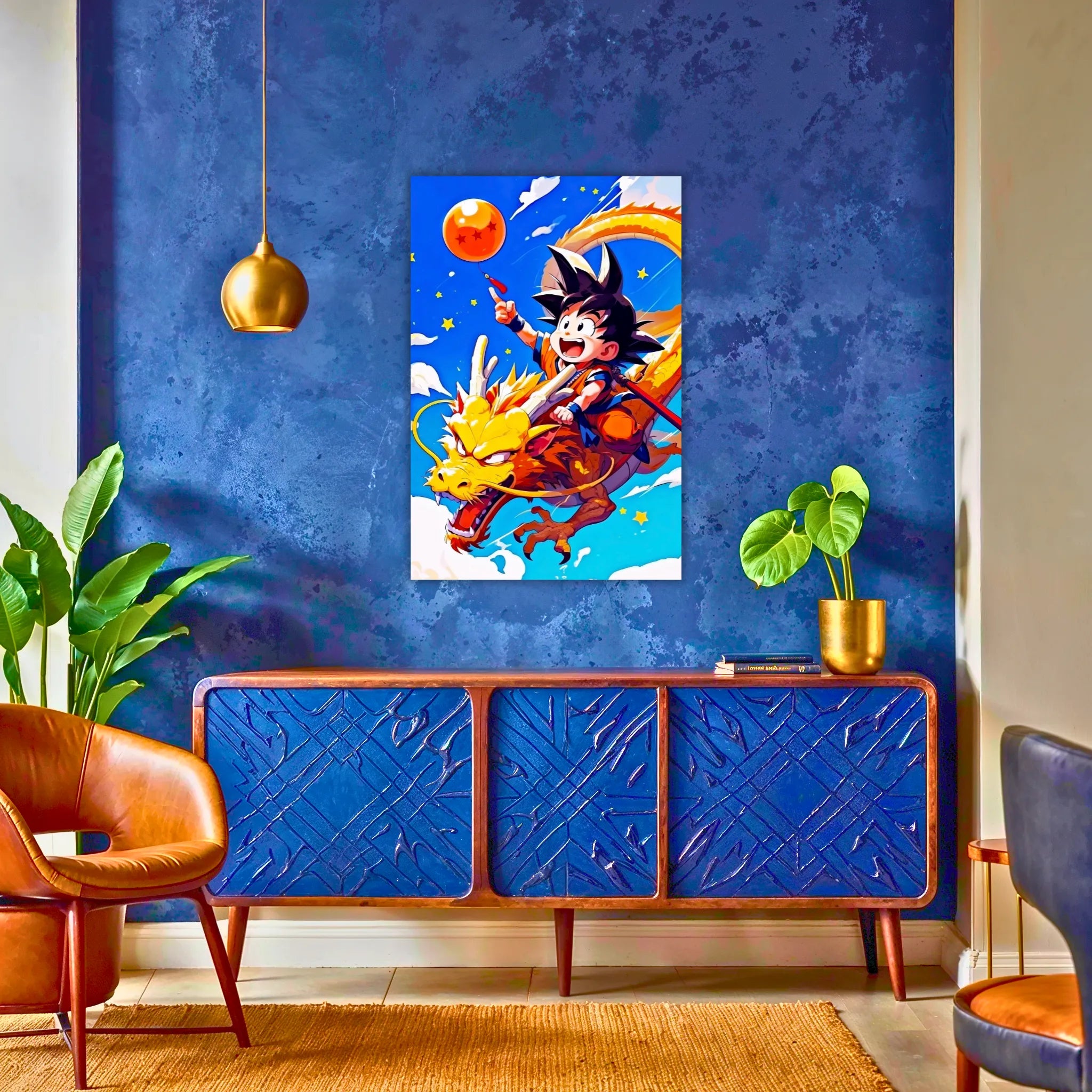 Tableau DBZ Goku Enfant Dragon