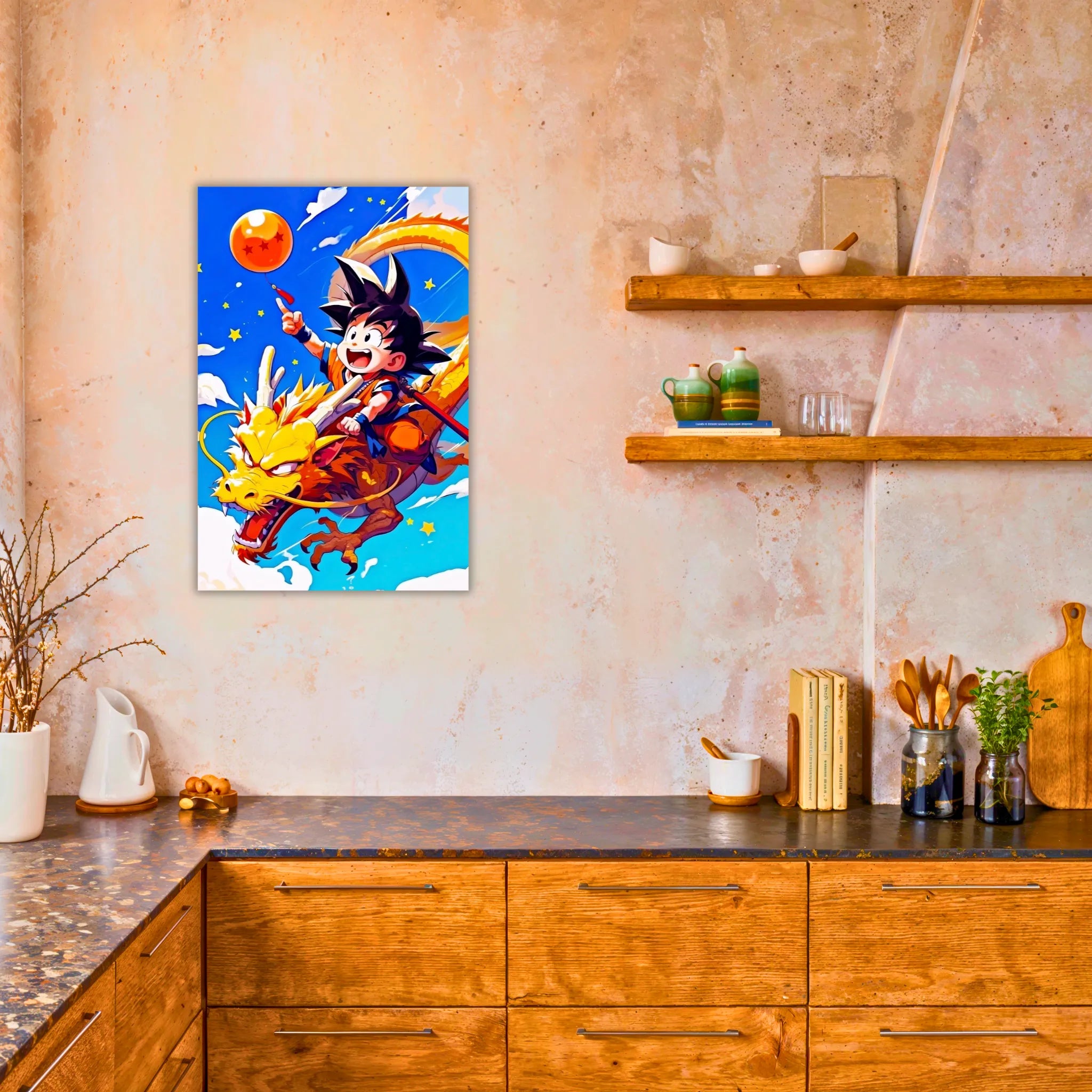 Tableau DBZ Goku Enfant Dragon