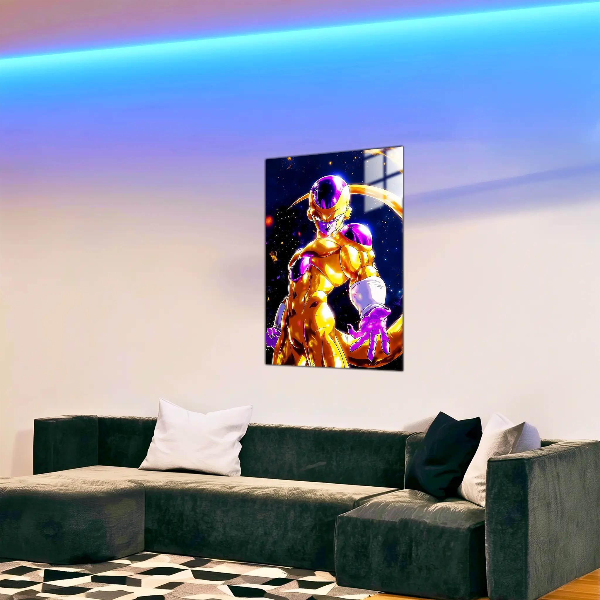 tableau-dragon-ball-z-gold-freezer-dans-le-salon | DreamWay