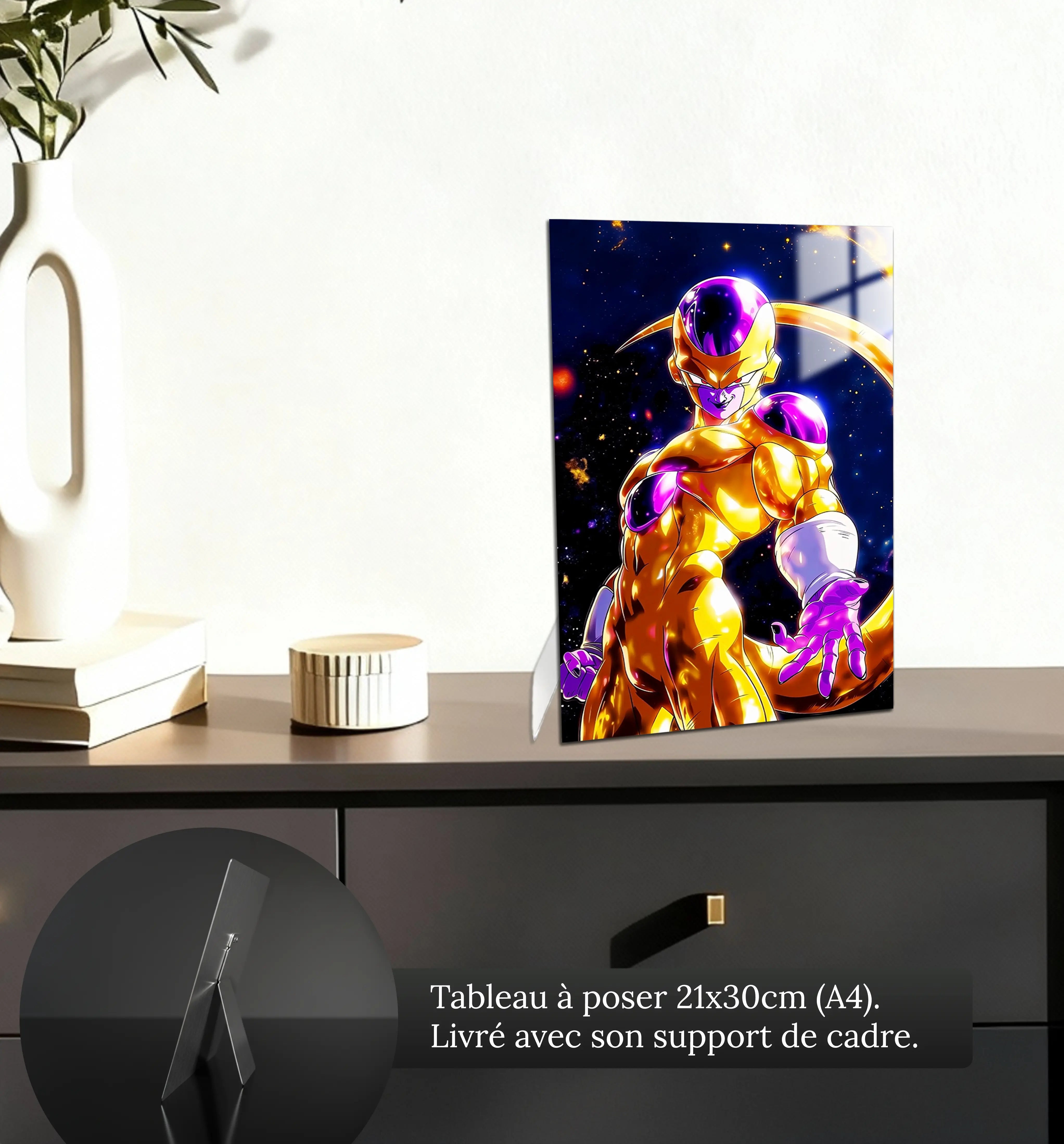tableau-dragon-ball-z-gold-freezer-petit-format-a-poser-sur-meuble | DreamWay