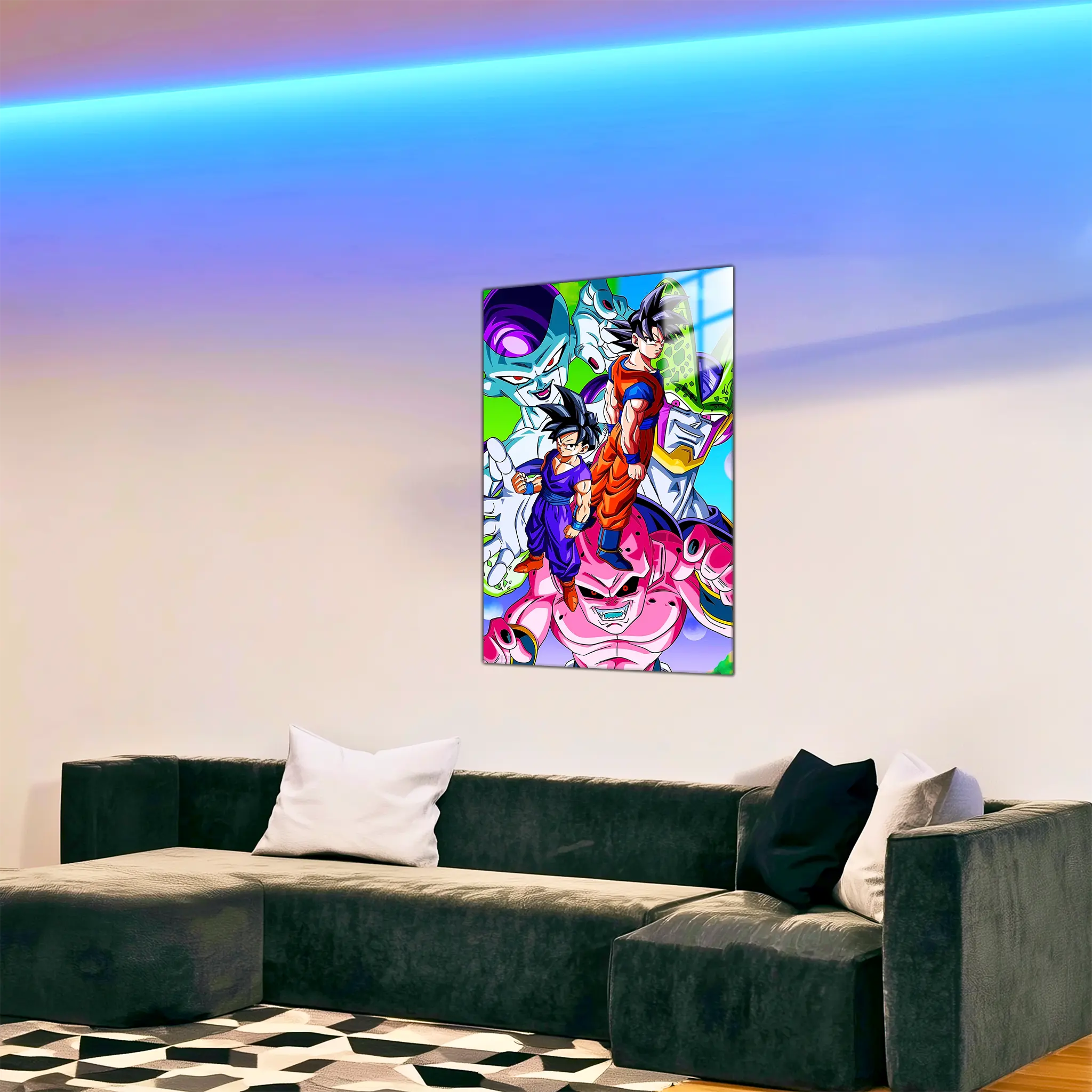 tableau-dragon-ball-z-les-heros-et-les-mechants-dans-le-salon | DreamWay