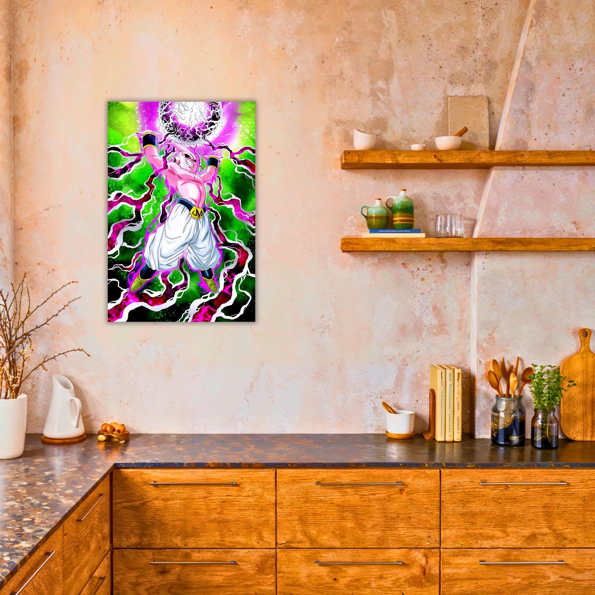 Tableau DBZ Majin Boo Attaque
