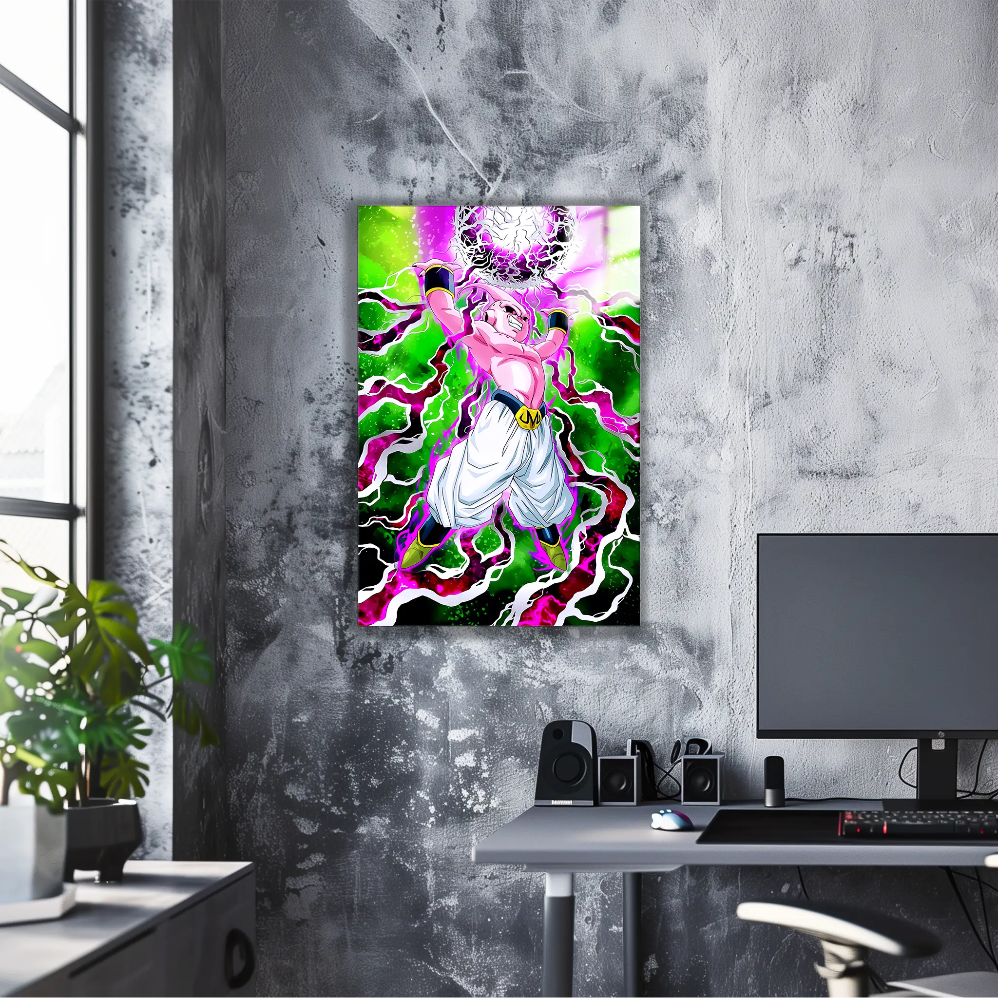 Tableau DBZ Majin Boo Attaque